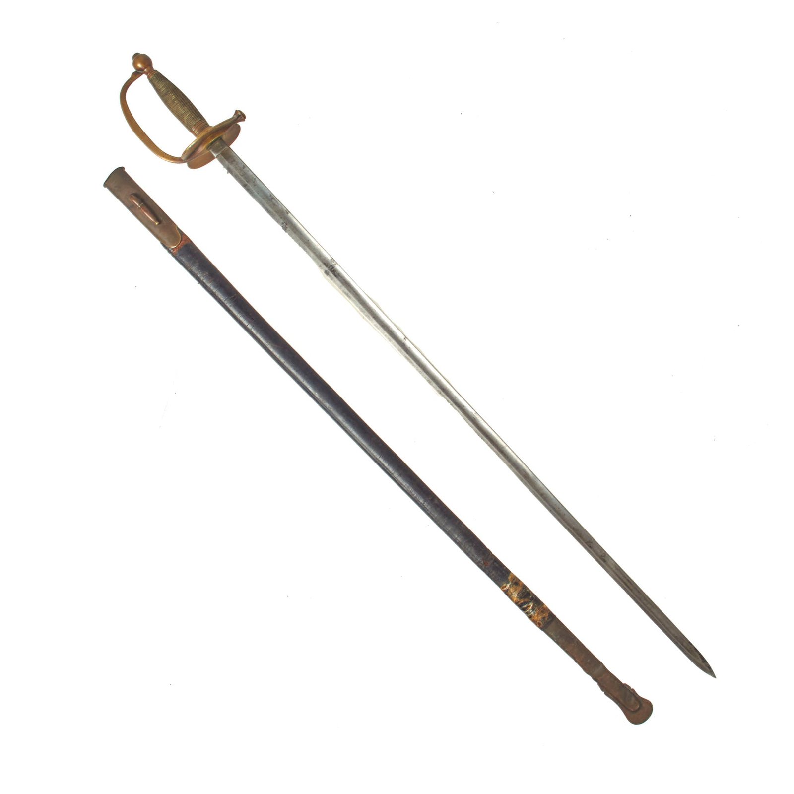 Buy Original U.S. Civil War M-1840 Army NCO Sword by Ames Mfg. Co. with Scabbard - Dated 1864 | Original Firearms Antique For Sale