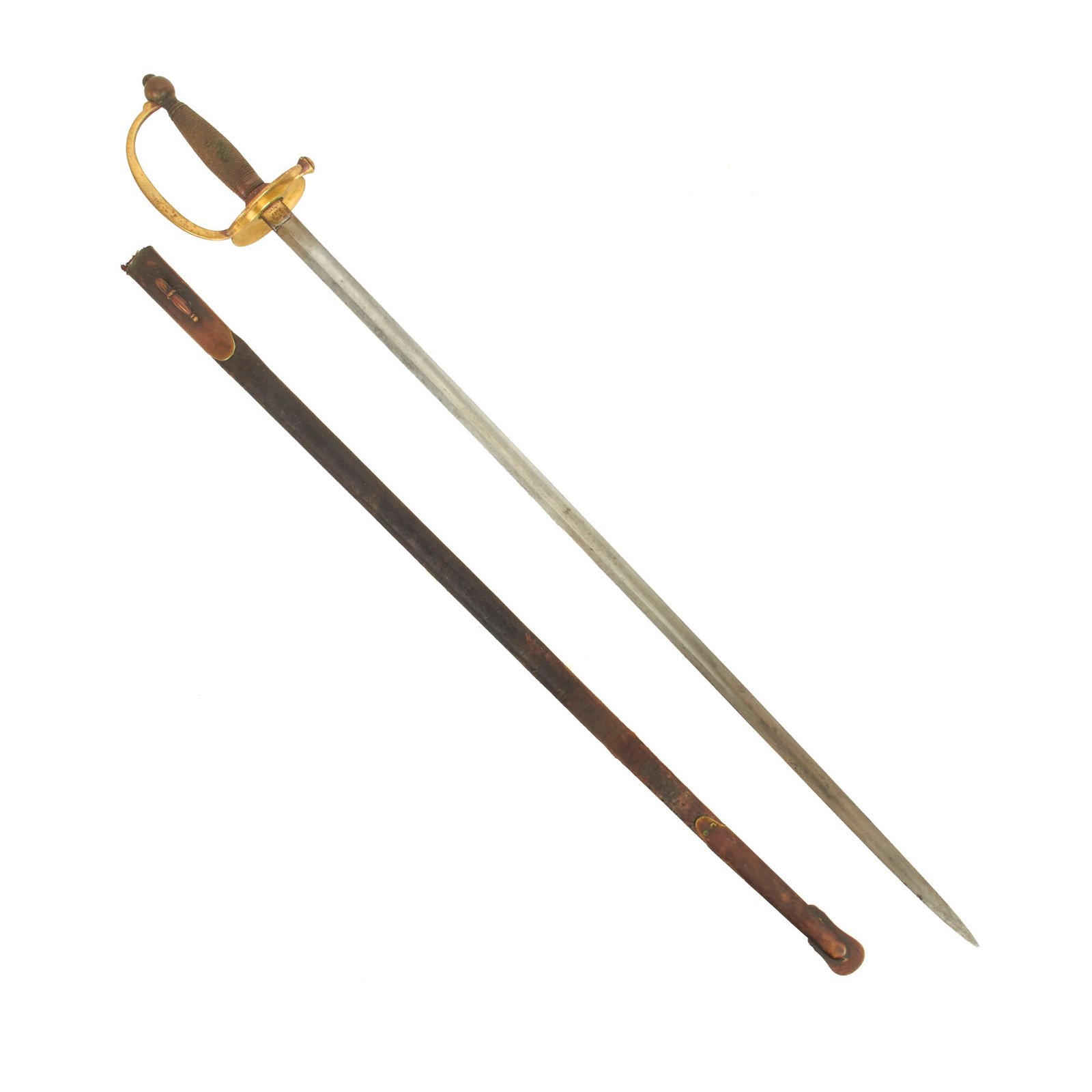 Buy Original U.S. Civil War M-1840 Army NCO's Sword by C. Roby with Scabbard - Dated 1862 | Original Firearms Antique For Sale