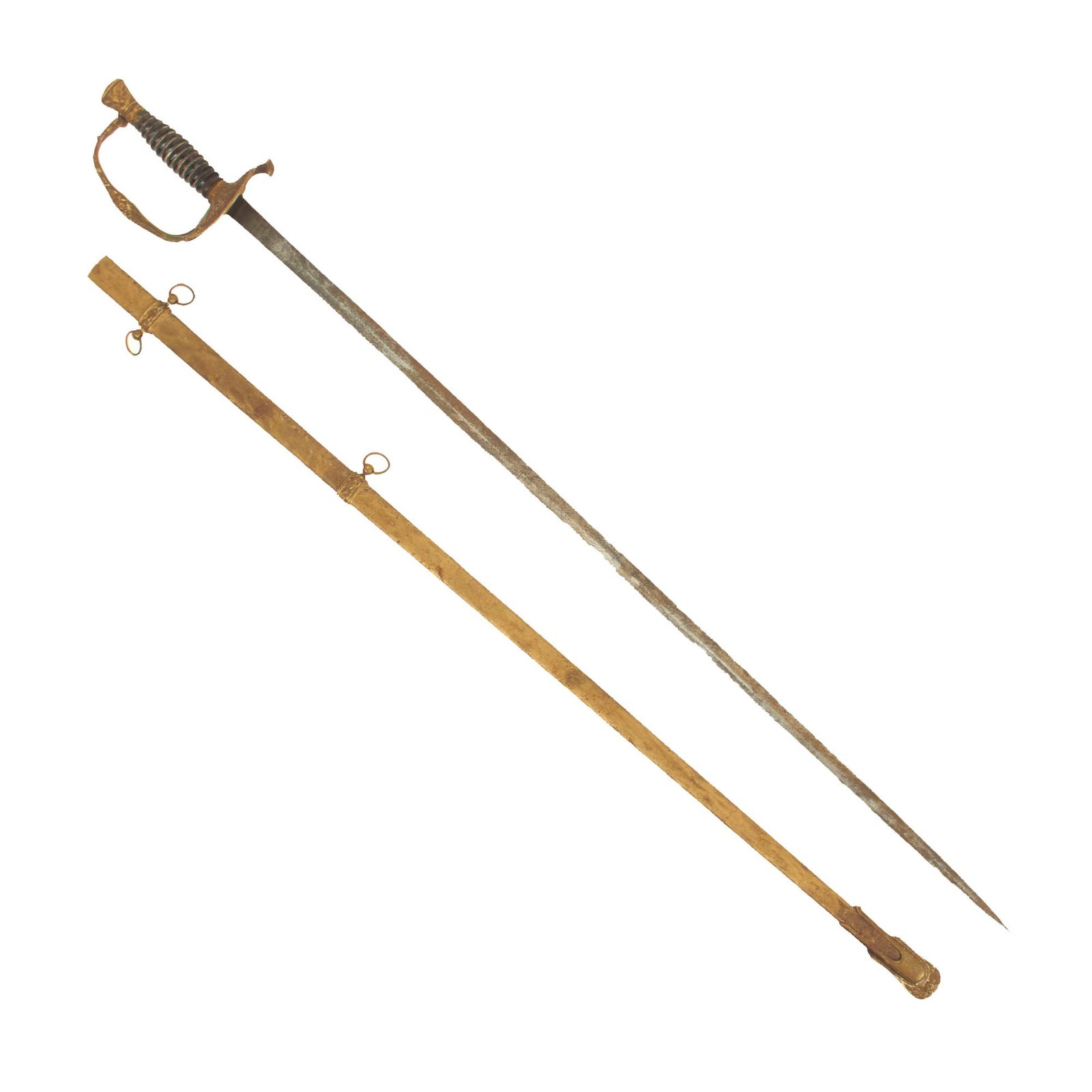 Buy Original U.S. Indian Wars Model 1860 US Army Staff and Field Officer Sword With Scabbard | Original Firearms Antique For Sale
