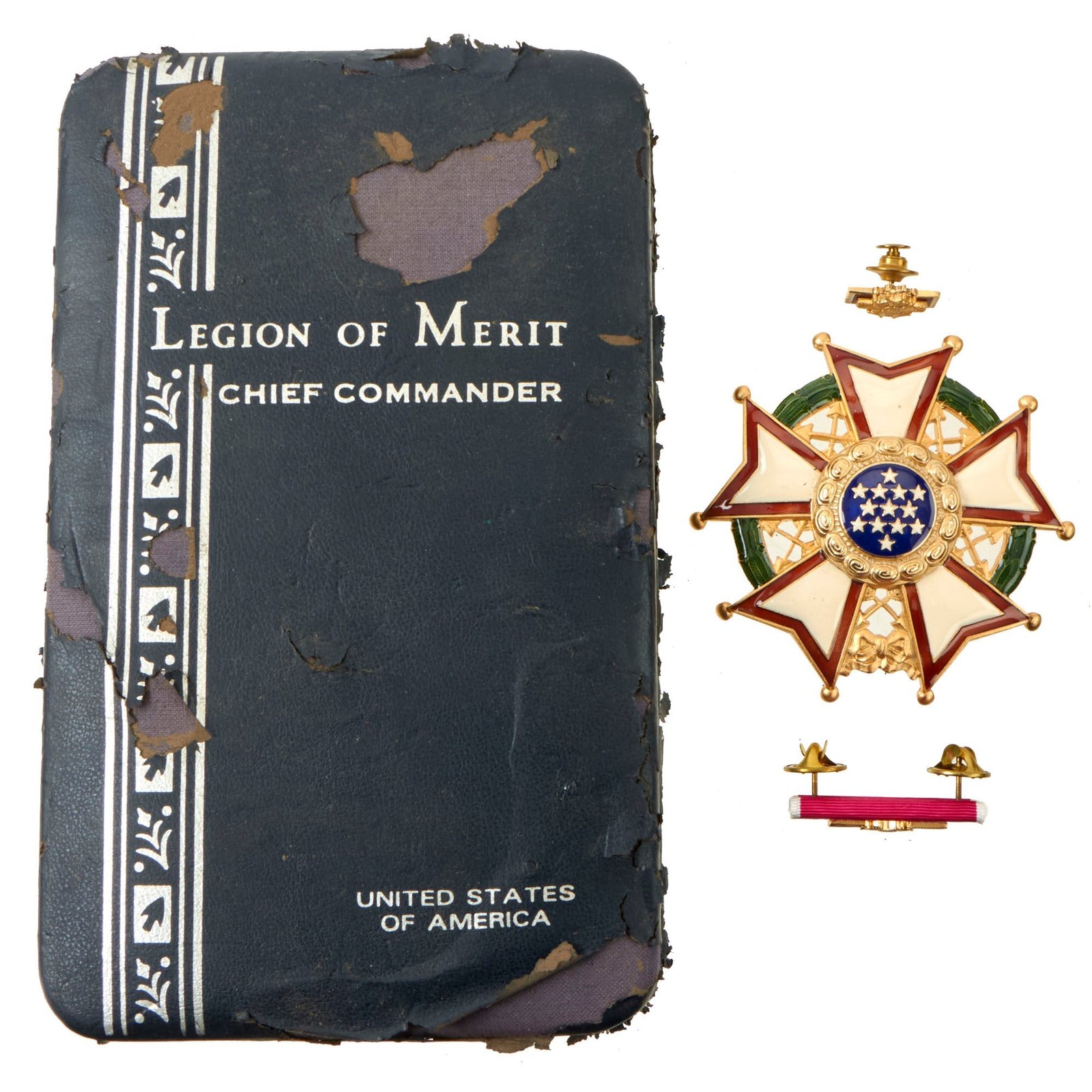 Buy Original U.S. Vietnam War Era Legion of Merit Chief Commander Award Set With Correct Case - Complete | Original Firearms Antique For Sale
