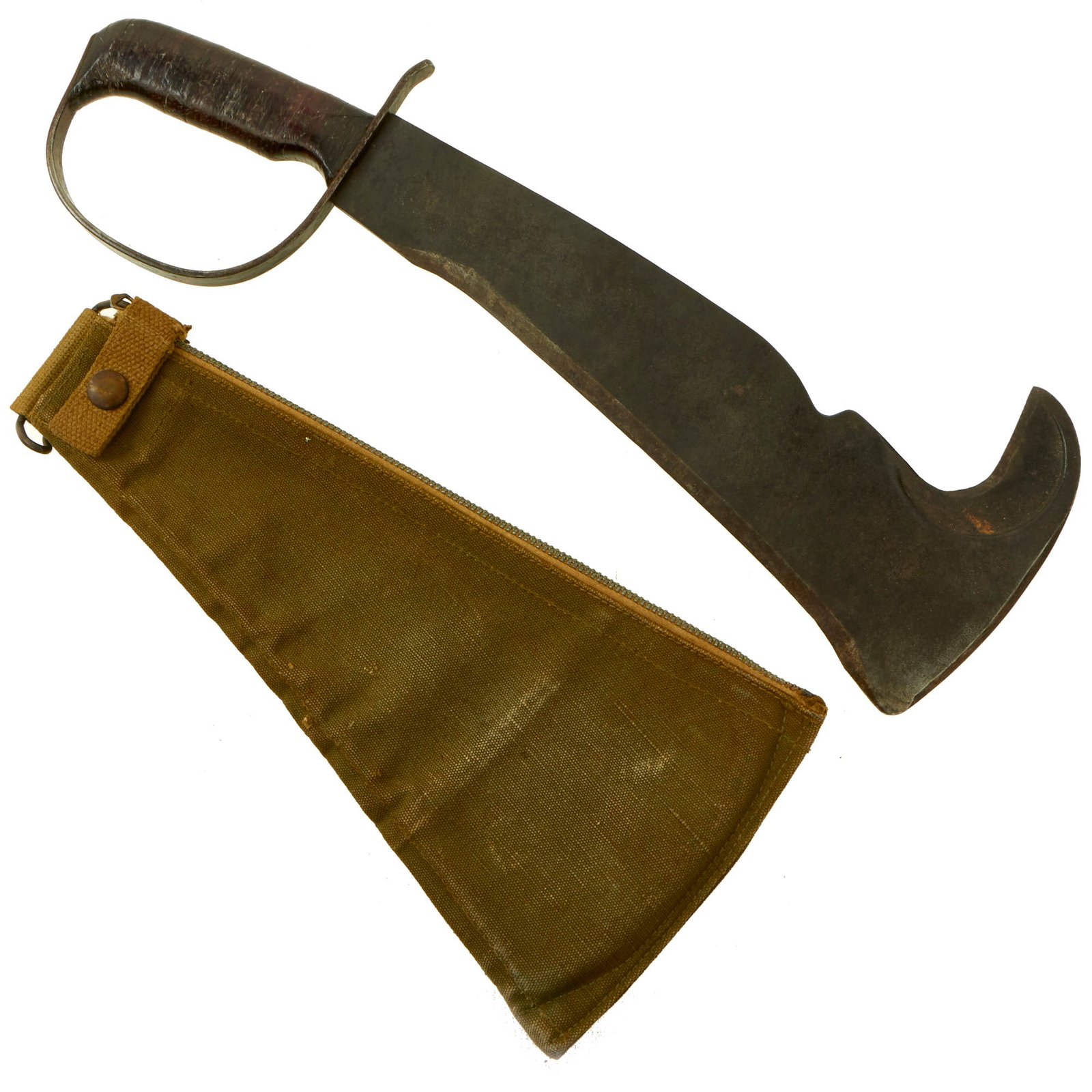 Buy Original U.S. WWII LC-14-B Woodman Pal Survival Axe by Victor Tool Company with Belt Scabbard | Original Firearms Antique For Sale