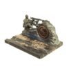 Buy Original France WWI French Hotchkiss Gunner Art Nouveau Style Desk Clock | Original Firearms Antique For Sale