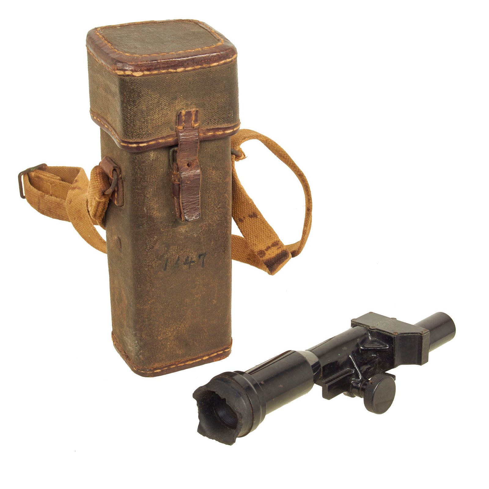 Buy Original Japan WWII Imperial Japanese Type 96 / 99 Machine Gun 2.5 x 13 Optical Scope by Tokyo Arsenal With Rare Carry Case | Original Firearms Antique For Sale