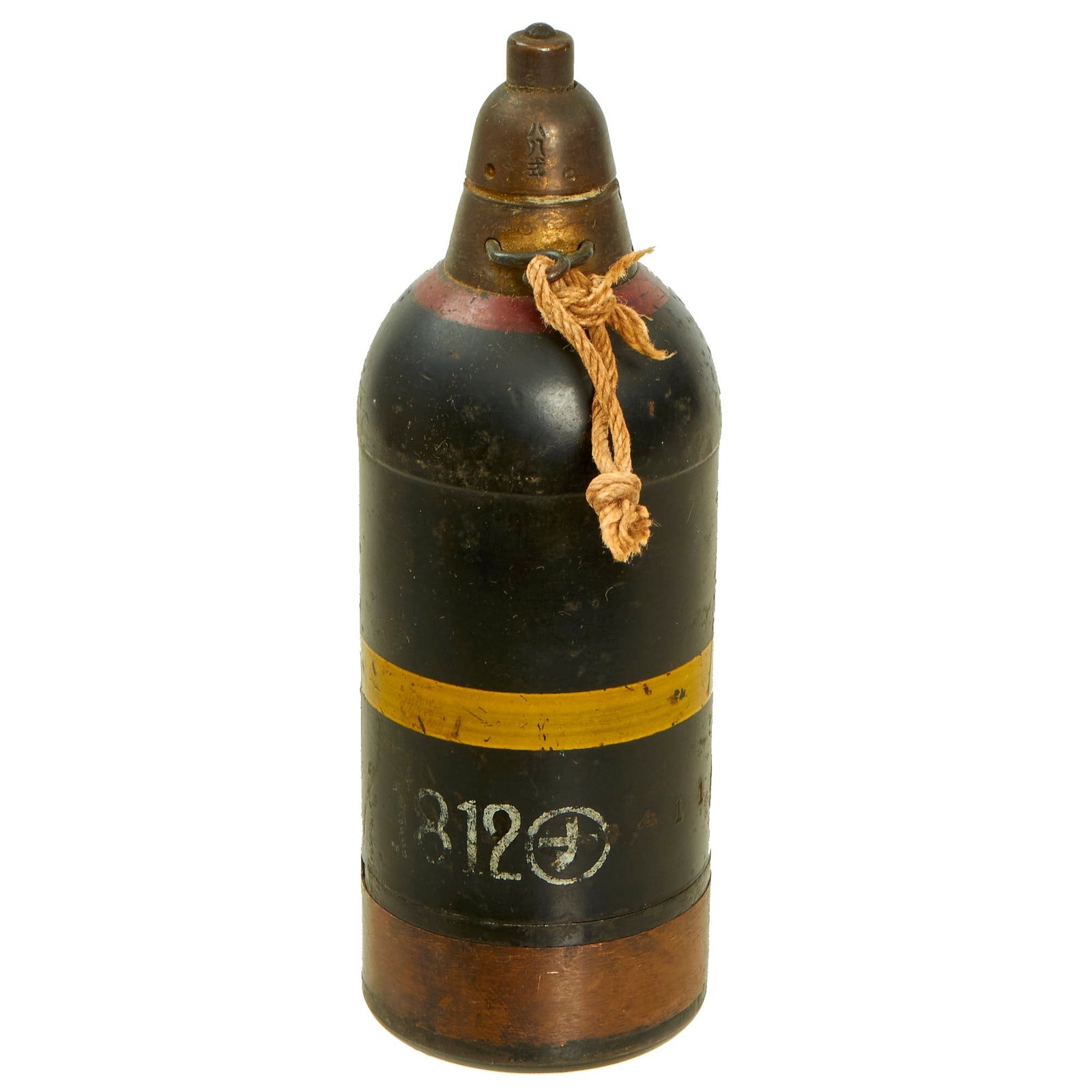 Buy Original Japanese WWII Type 89 Knee Mortar 50mm Grenade Discharger Inert Round - Dated 1942 | Original Firearms Antique For Sale