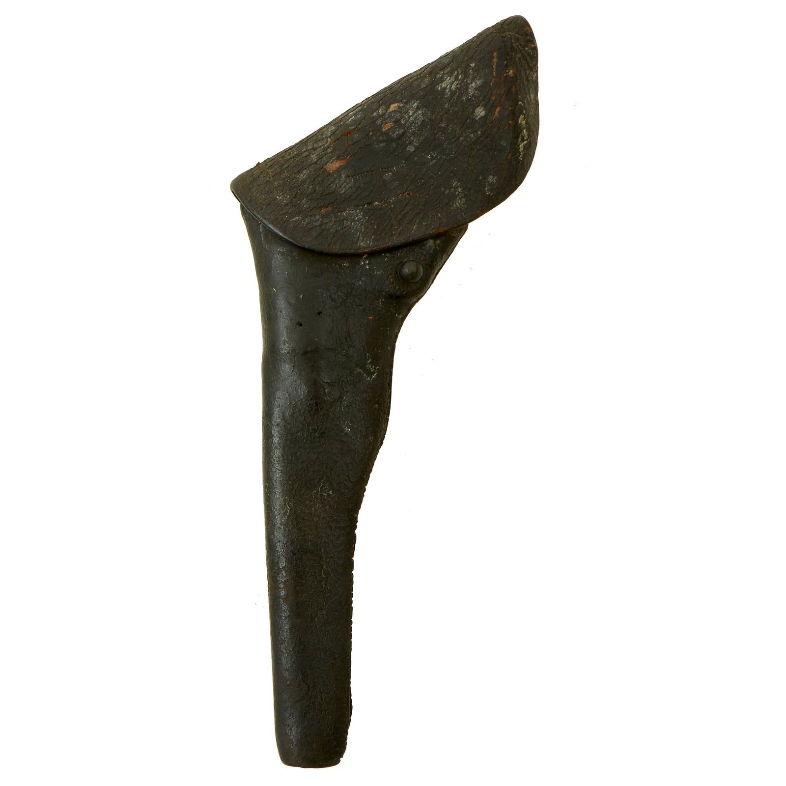 Buy Original U.S. Civil War Private Purchase Black Leather Flap Holster for Full Size Percussion Revolvers by The Moyer Firm - Circa 1860 | Original Firearms Antique For Sale