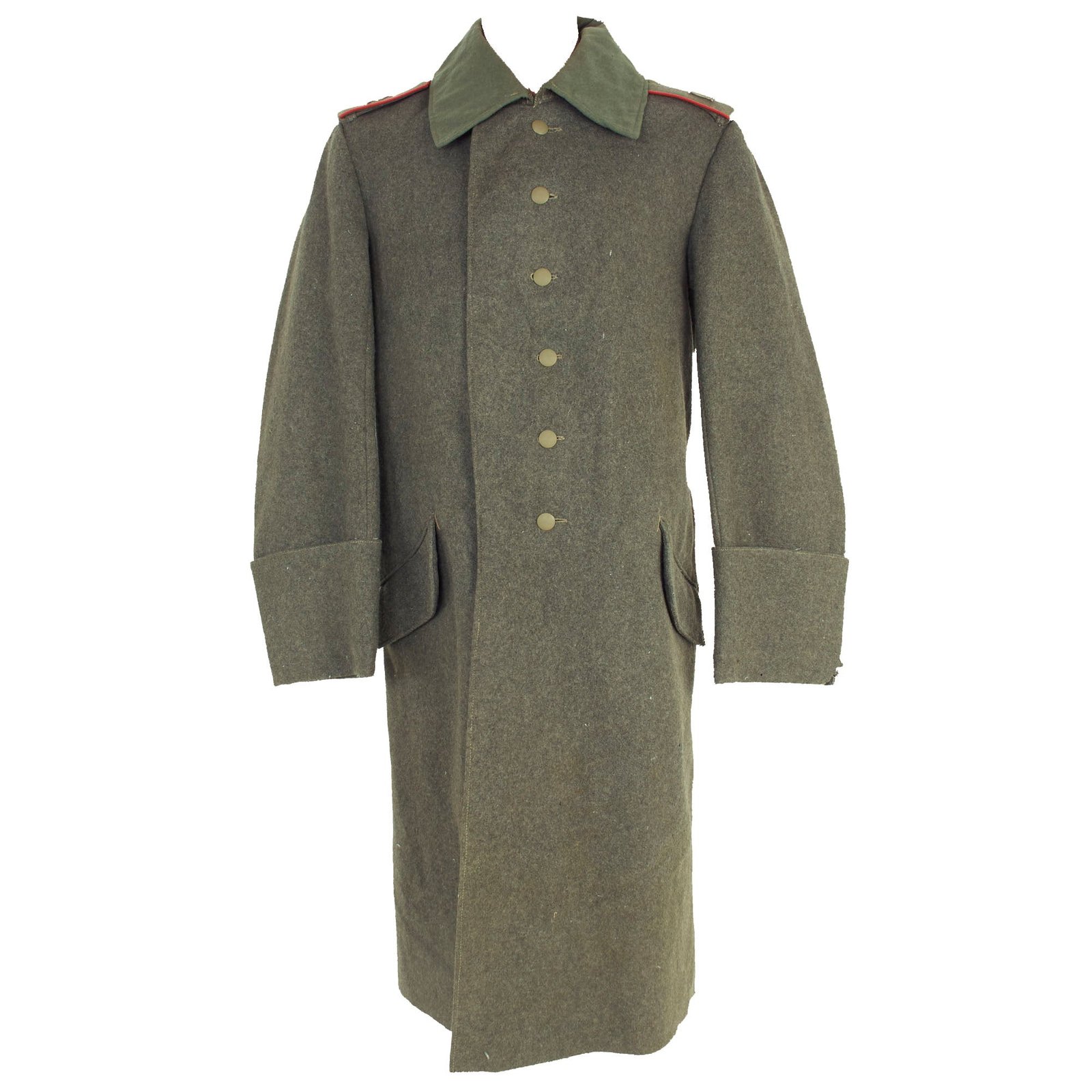 Buy Original Imperial German WWI Feldgrau M-1915 Greatcoat With Hussar Regiment Shoulder Boards - Dated 1918 | Original Firearms Antique For Sale