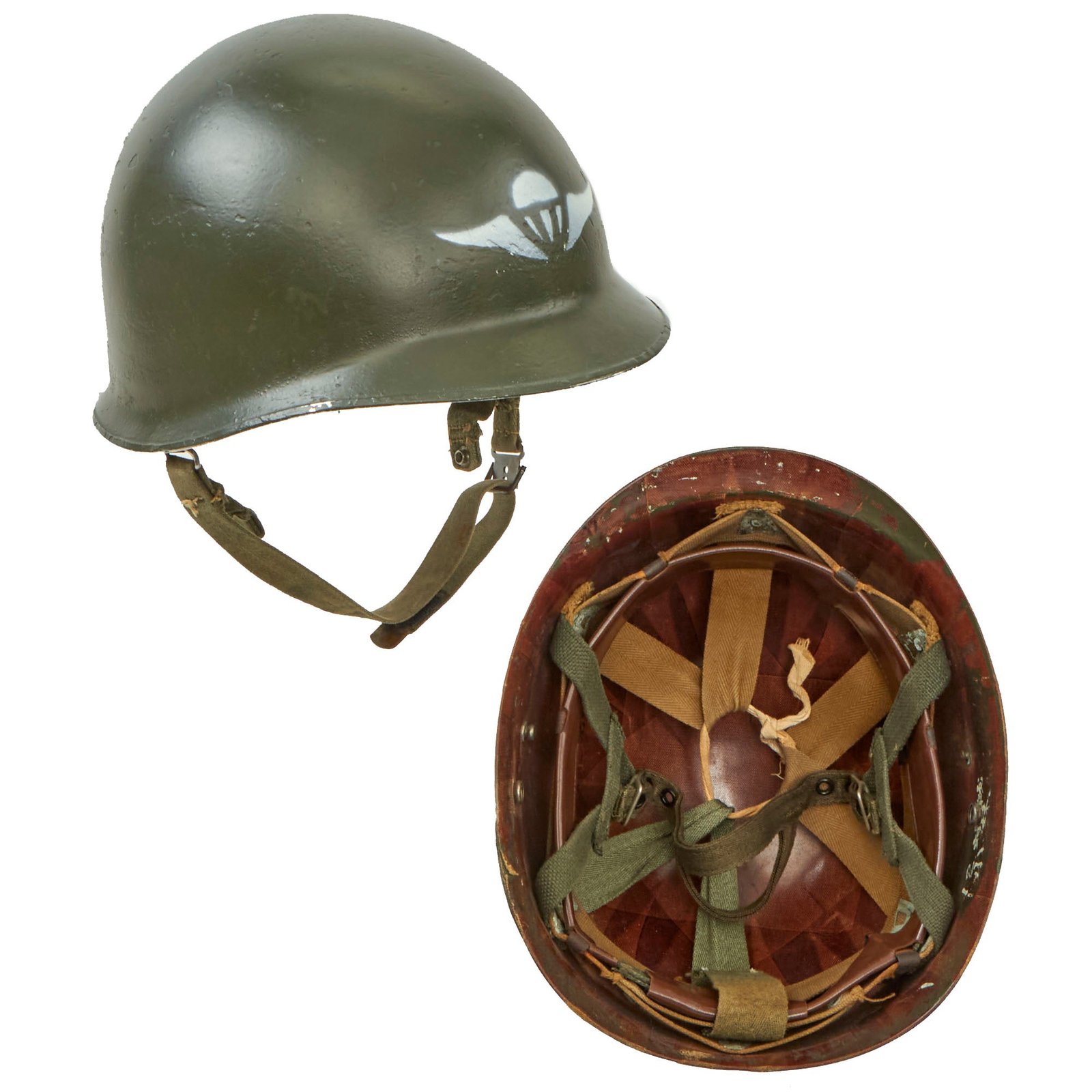 Buy Original Japanese Cold War Era 1st Airborne Brigade Type 66 M1 Clone Helmet With Liner | Original Firearms Antique For Sale
