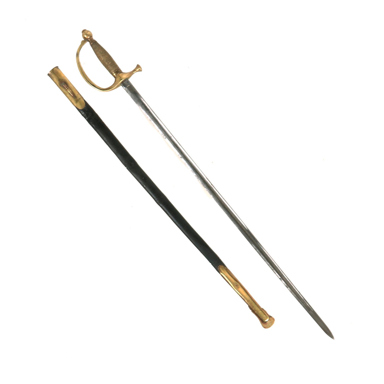 Buy Original U.S. Civil War M-1840 Musicians Sword by Ames Mfg. Co. with Scabbard - Dated 1864 | Original Firearms Antique For Sale