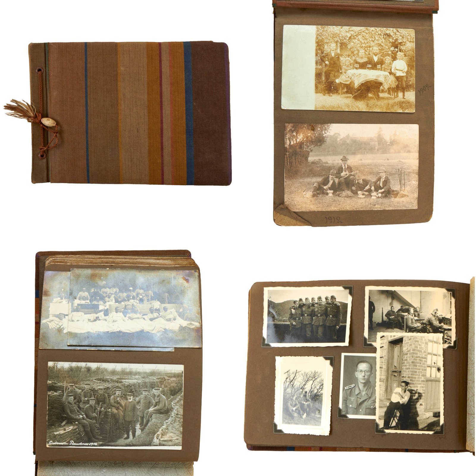 Buy Original German Pre-WWI (1902) to Post WWII Family Photo Album with Many Dates - 163 Pictures | Original Firearms Antique For Sale