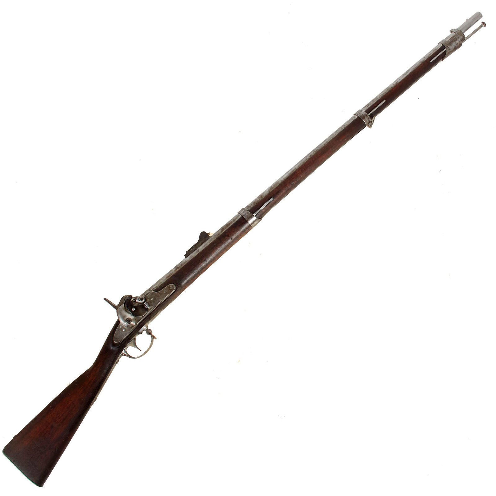 Buy Original U.S. Civil War Remington-Maynard Tape Primer Percussion Converted M1835 Rifled Musket - dated 1858 | Original Firearms Antique For Sale
