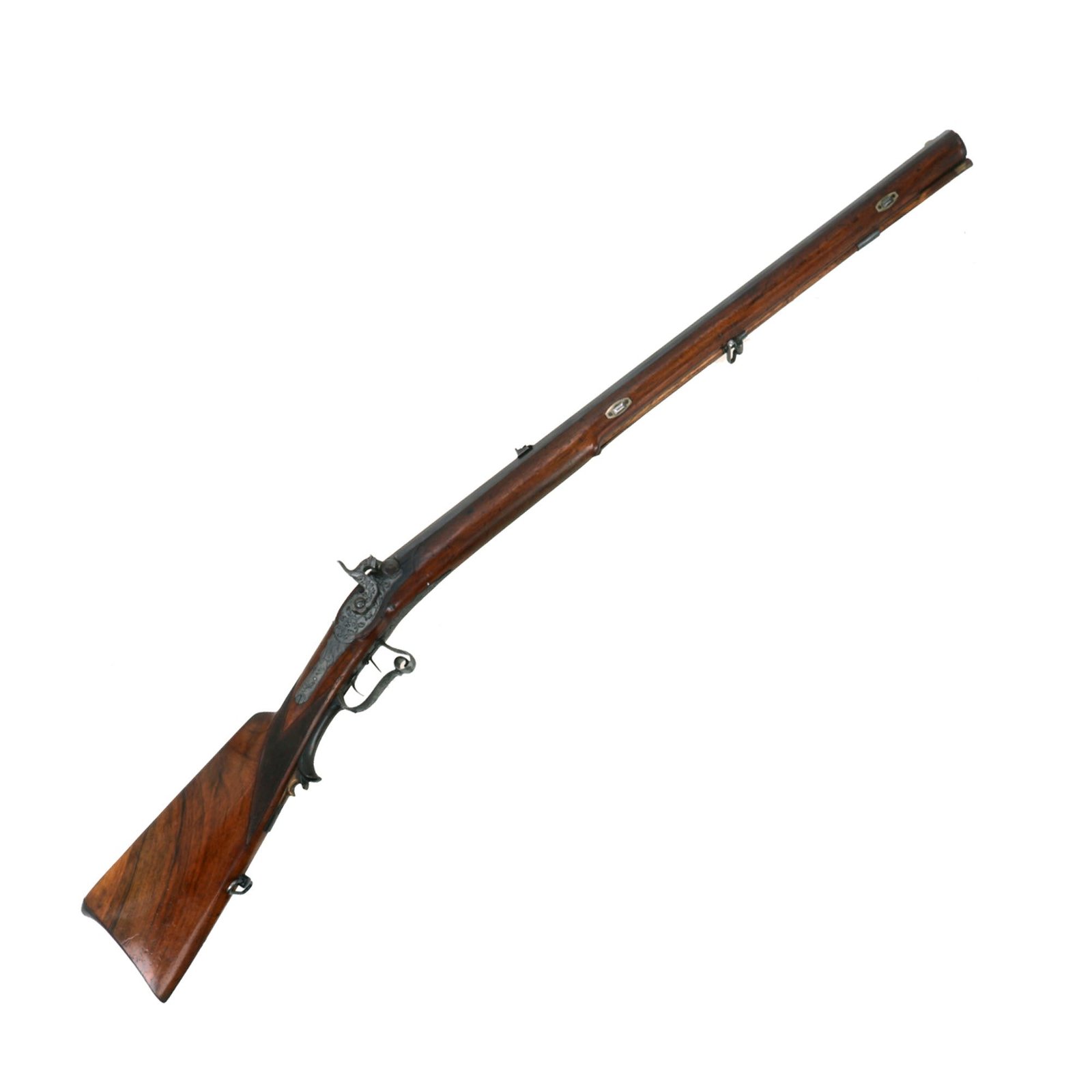 Buy Original 19th Century German Jäger Style Percussion Rifle with Octagonal Barrel & Double Set Trigger - circa 1850 | Original Firearms Antique For Sale