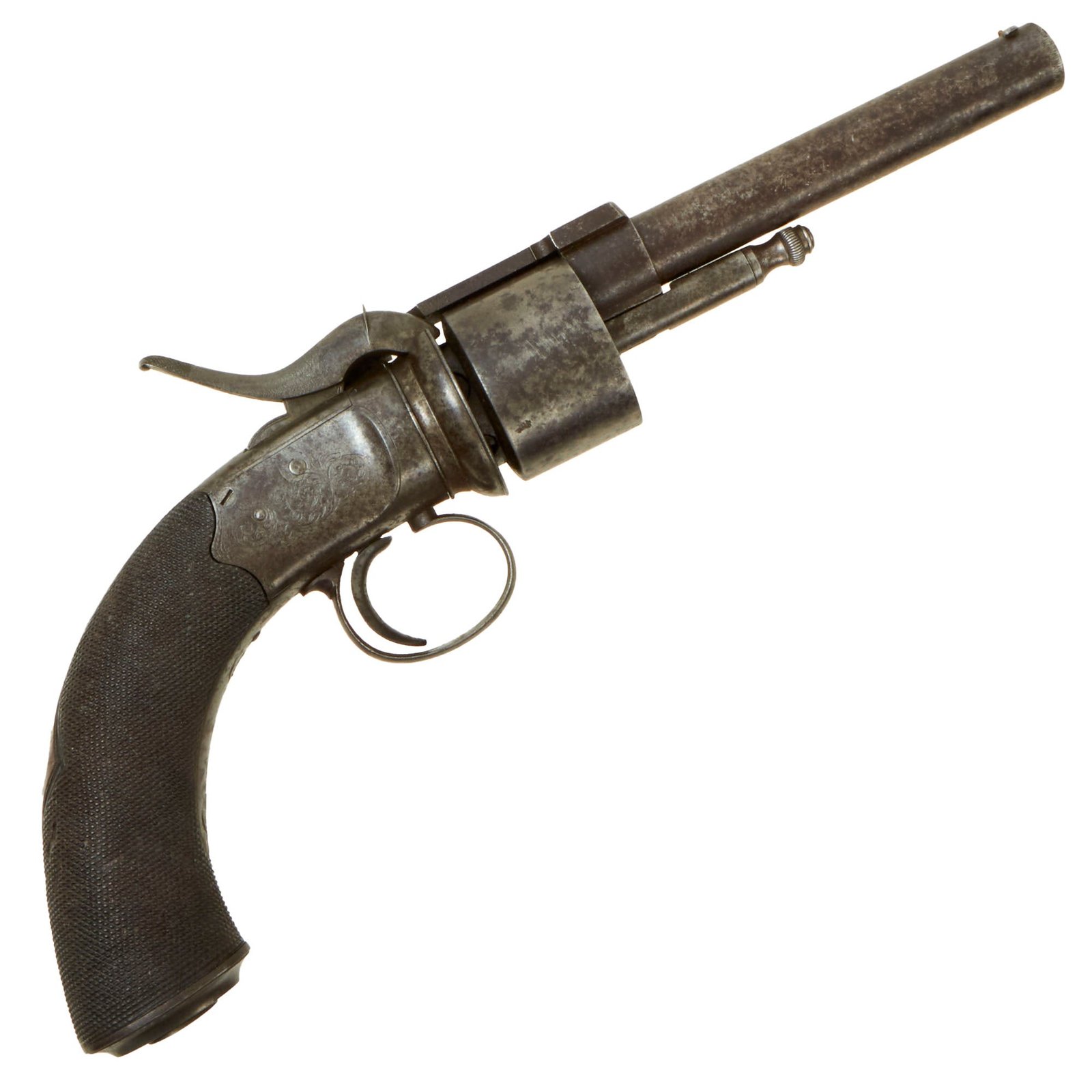 Buy Original British Victorian .44cal Single Action Transitional Percussion Revolver by James Beattie of London - circa 1850 | Original Firearms Antique For Sale