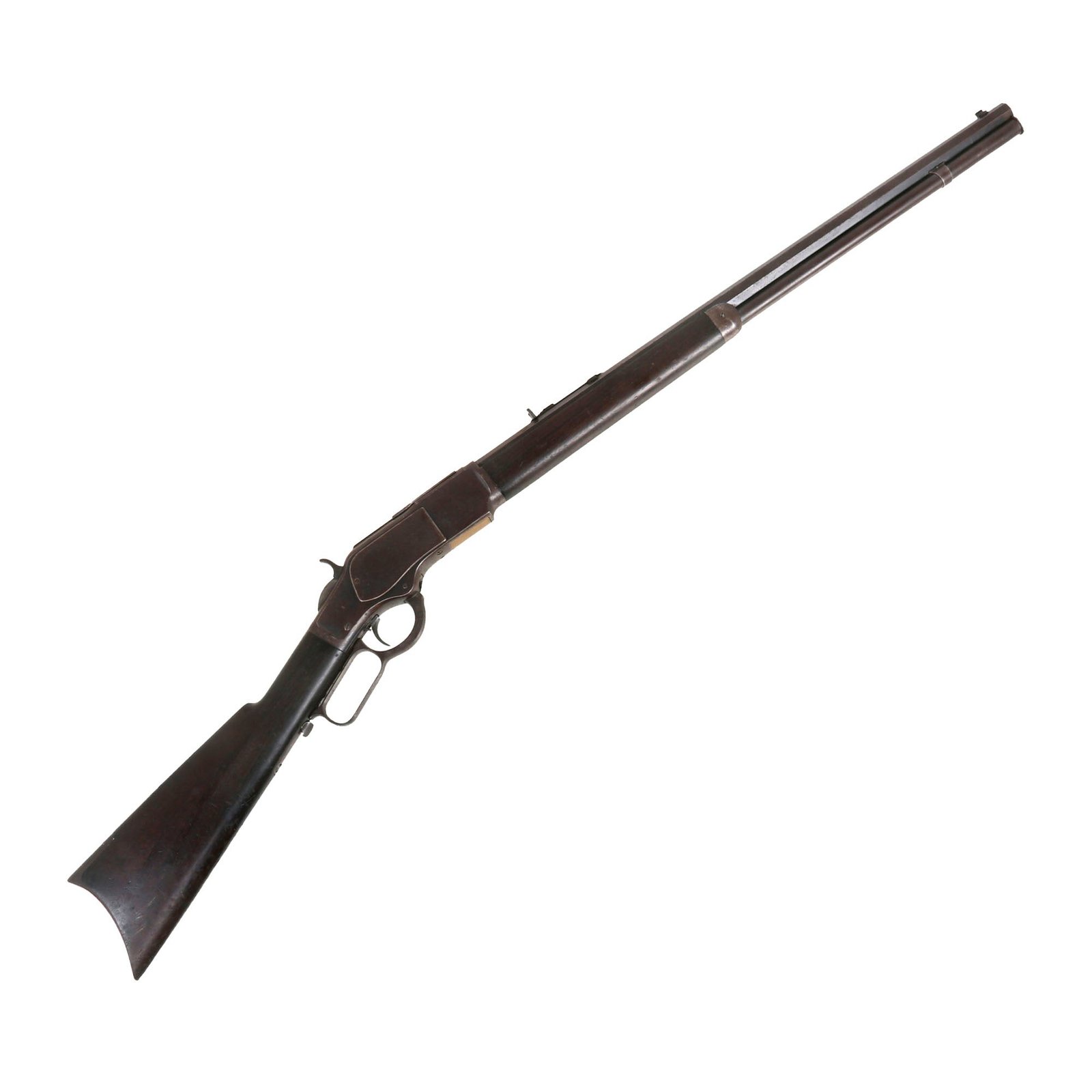 Buy Original U.S. Winchester Model 1873 Repeating Rifle in .22 Long with Octagonal Barrel made in 1887 - Serial 233242B | Original Firearms Antique For Sale