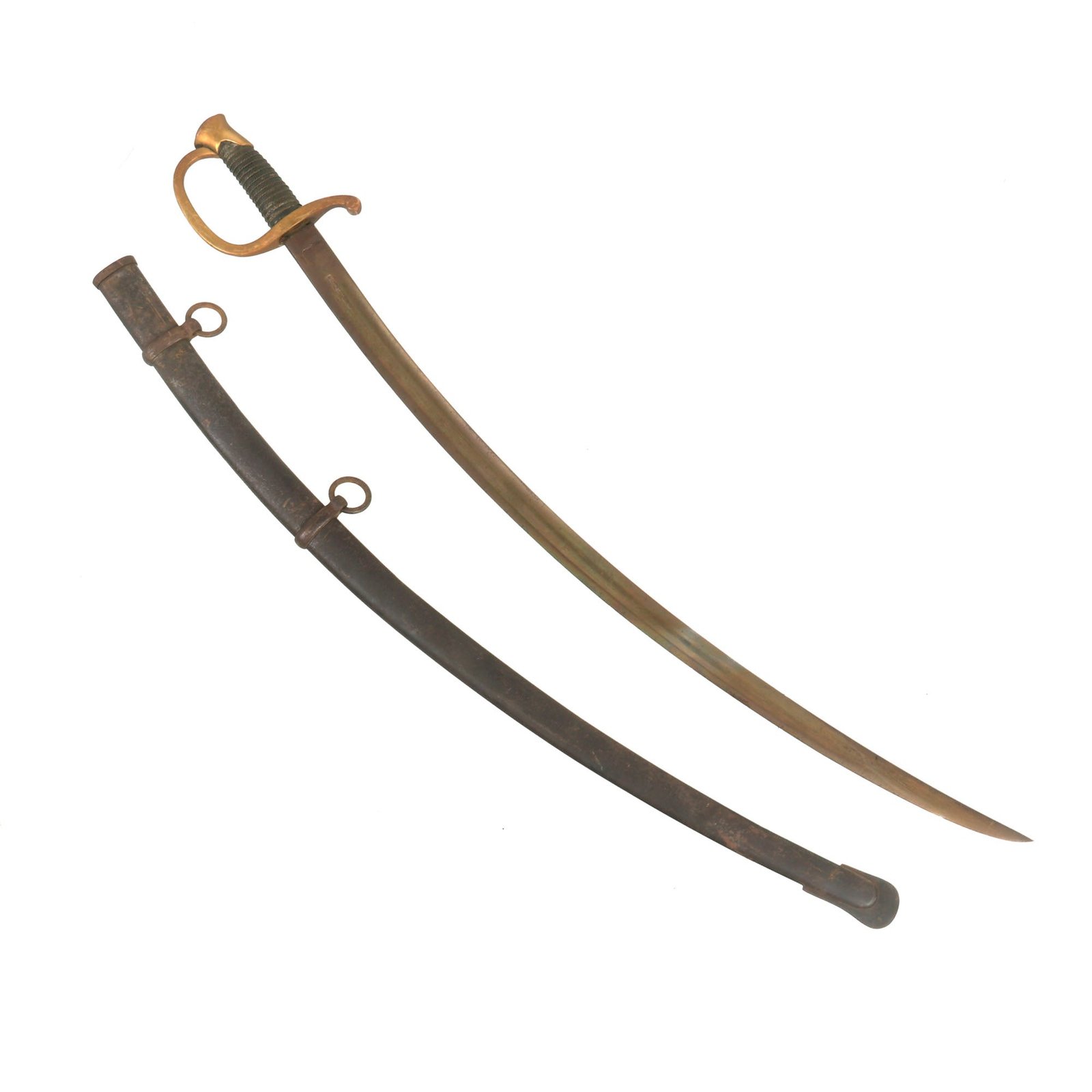 Buy Original U.S. Civil War M-1840 Light Artillery Saber with Scabbard - European Import | Original Firearms Antique For Sale
