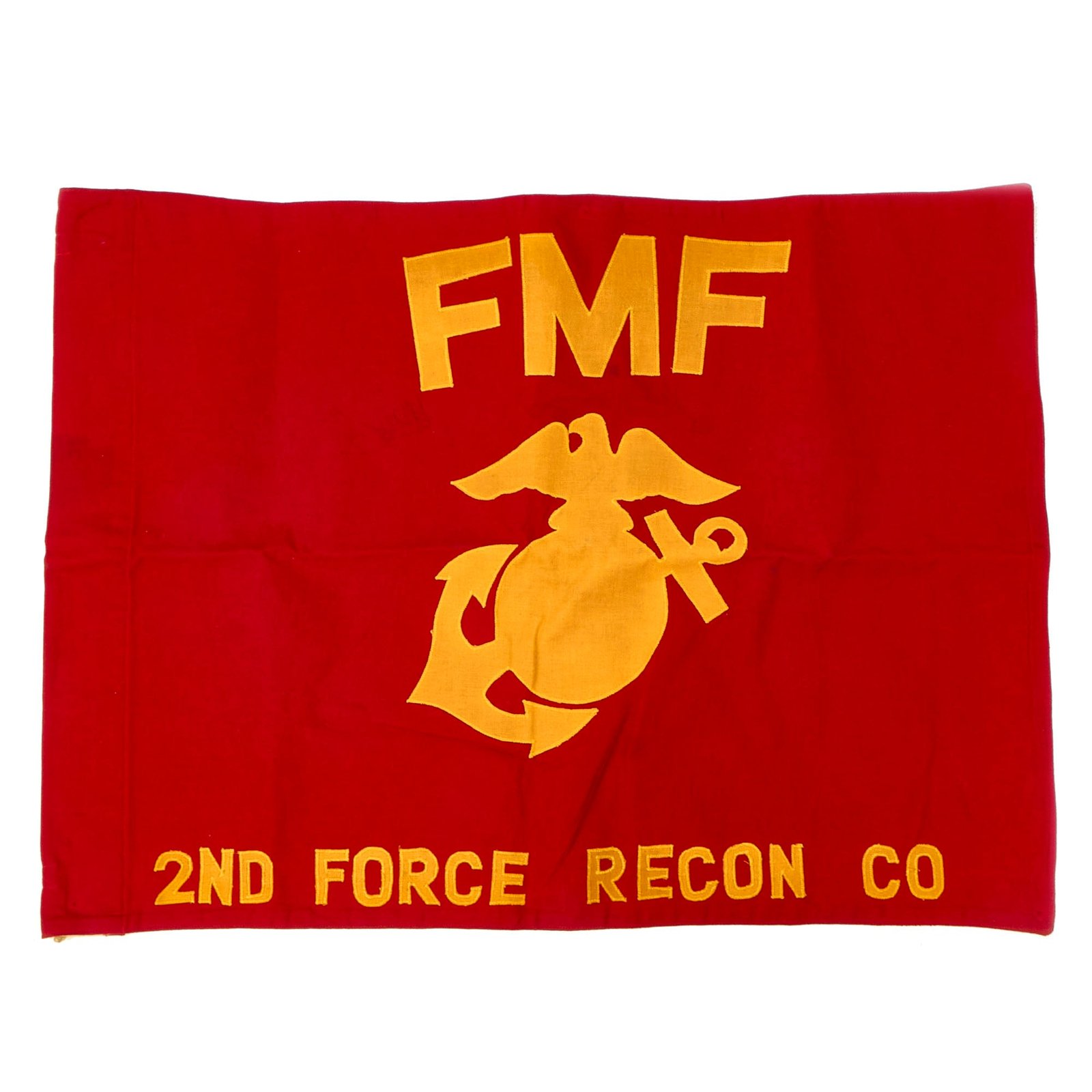 Buy Original U.S. Vietnam War Era US Marine Corps, Fleet Marine Force, 2nd Force Recon Company Guidon - 28” x 22” | Original Firearms Antique For Sale