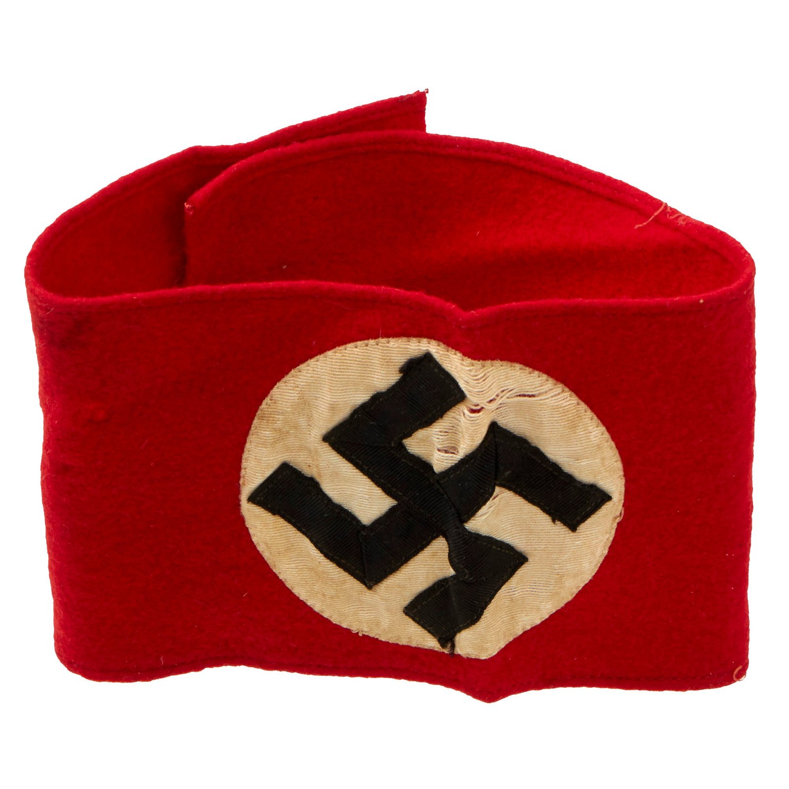 Buy Original German Early WWII Service Worn SA & NSDAP Multi-piece Wool Felt & Rayon Armband | Original Firearms Antique For Sale