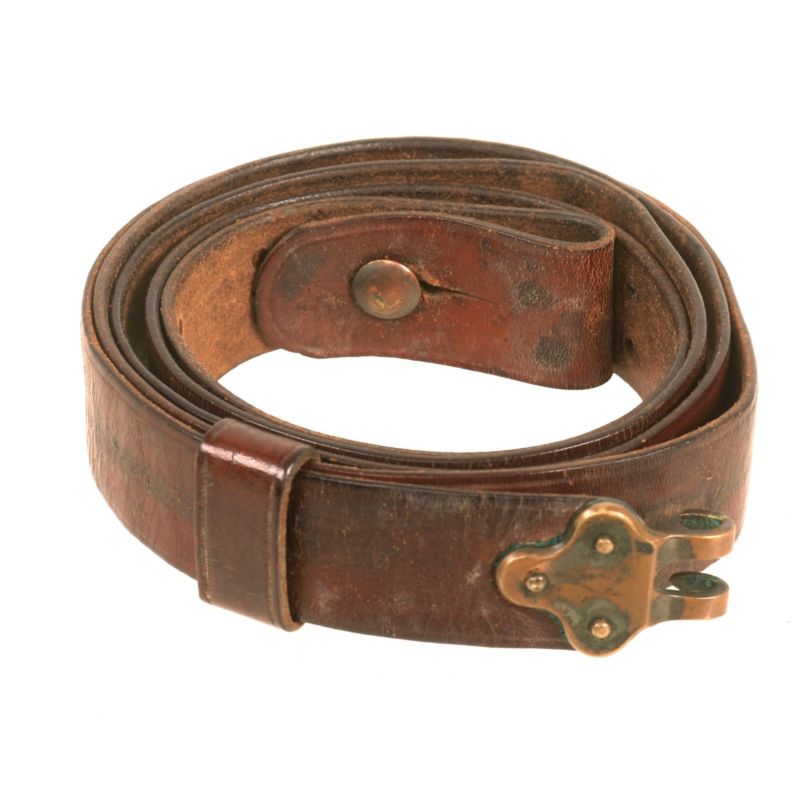 Buy Original U.S. M1887 Springfield Trapdoor or Krag Rifle Leather Sling by Rock Island Arsenal - Dated 1903 | Original Firearms Antique For Sale