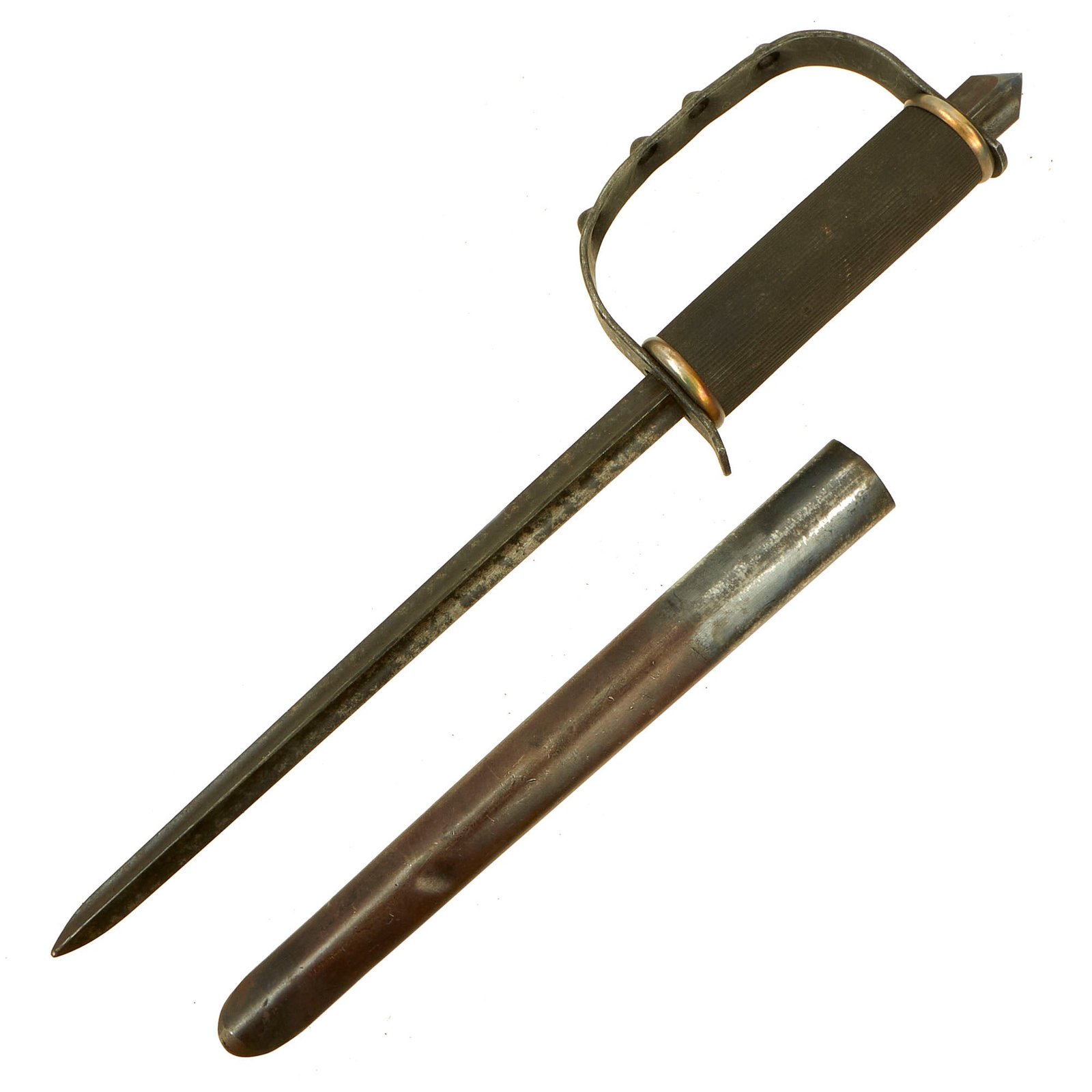 Buy Original U.S. WWII First Pattern OSS Drop Knife with Scabbard made from Springfield Trapdoor Bayonet | Original Firearms Antique For Sale