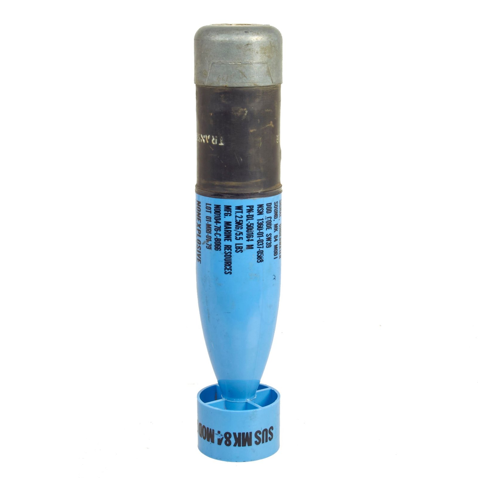 Buy Original U.S. Cold War Era SUS MK-84 Mod 1 Non-Explosive Air to Submarine Communications Device - Anti-Submarine Warfare Practice “Depth Charge” | Original Firearms Antique For Sale