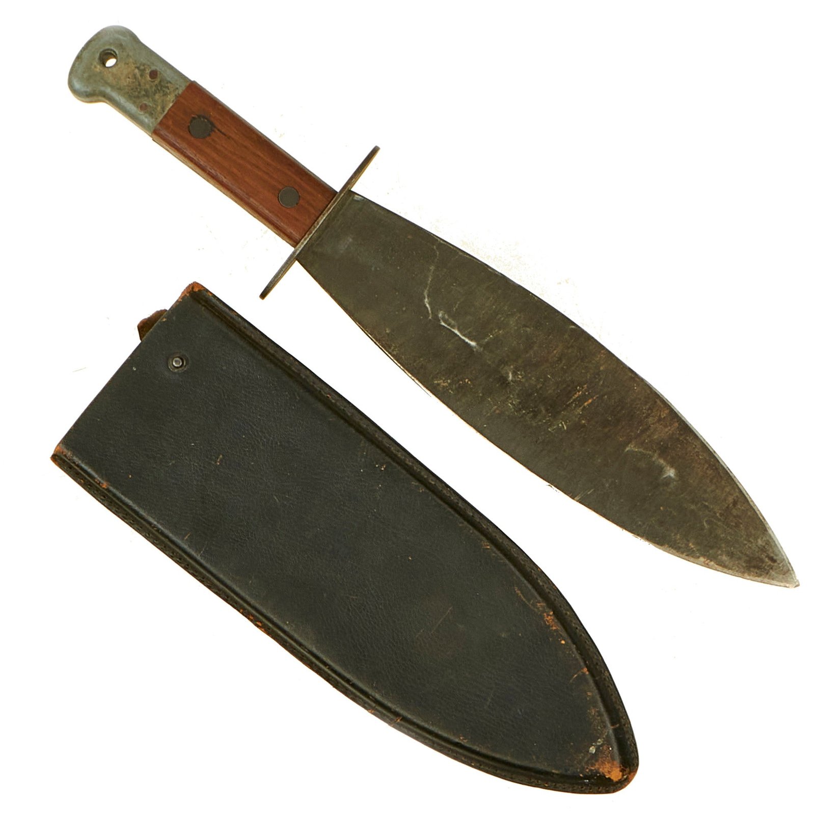 Buy Original British WWII OSS Smatchet Heavy Fighting Knife with Scabbard | Original Firearms Antique For Sale