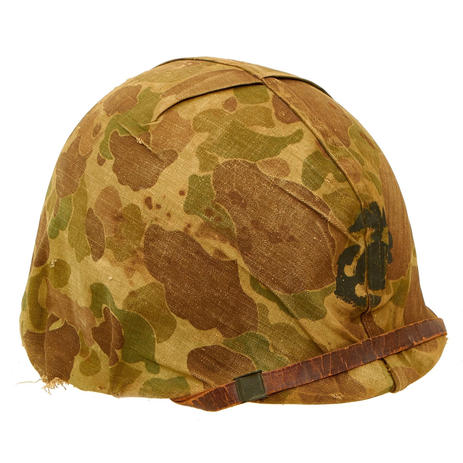 Buy Original U.S. WWII 1944 M1 Schlueter Swivel Bale Helmet with Westinghouse Liner and Early War USMC 1st Issue Cover - Complete | Original Firearms Antique For Sale