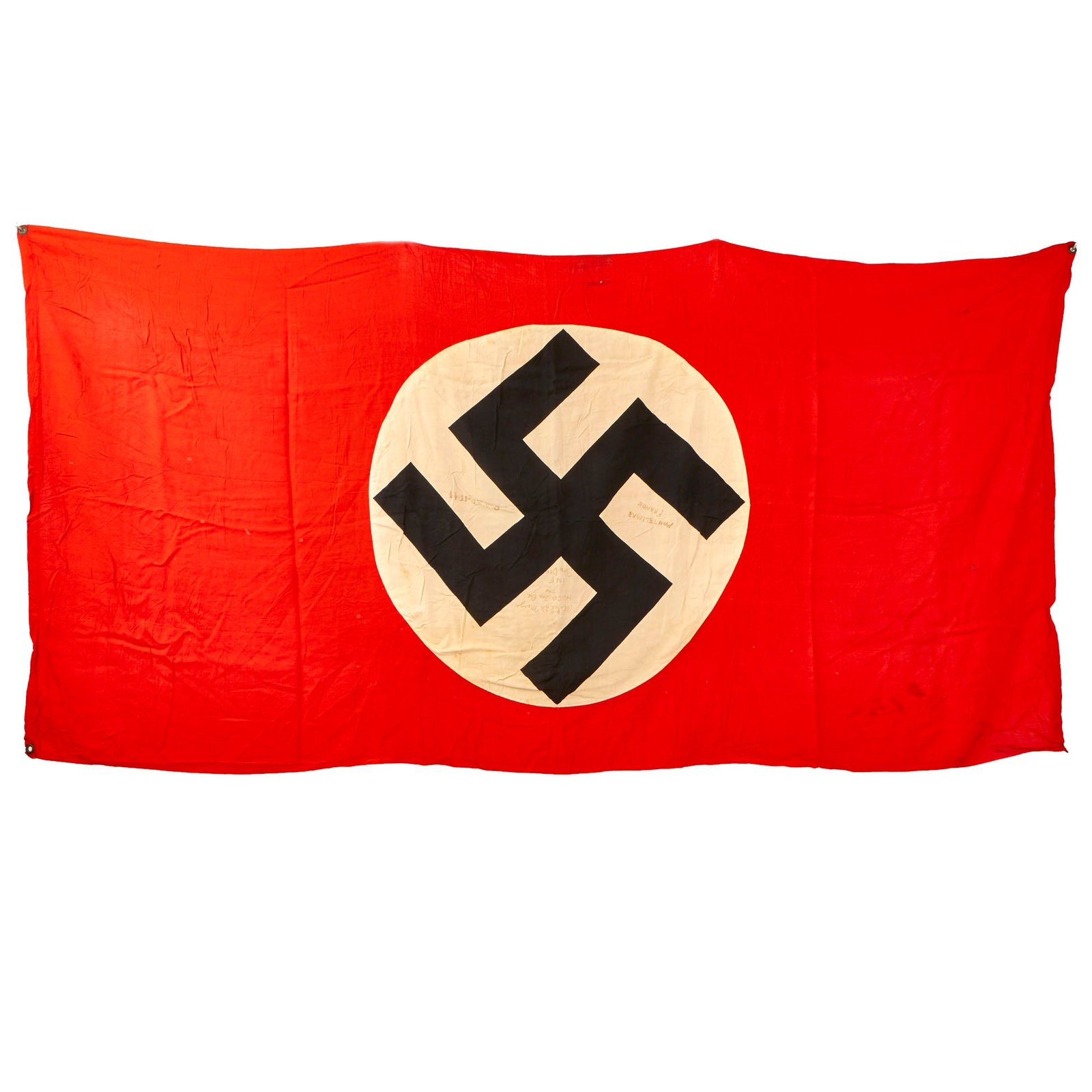 Buy Original German WWII Signed & Dated Operation Dragoon USGI Bring Back Panzer Tank & Vehicle ID Flag - 37" x 74" | Original Firearms Antique For Sale