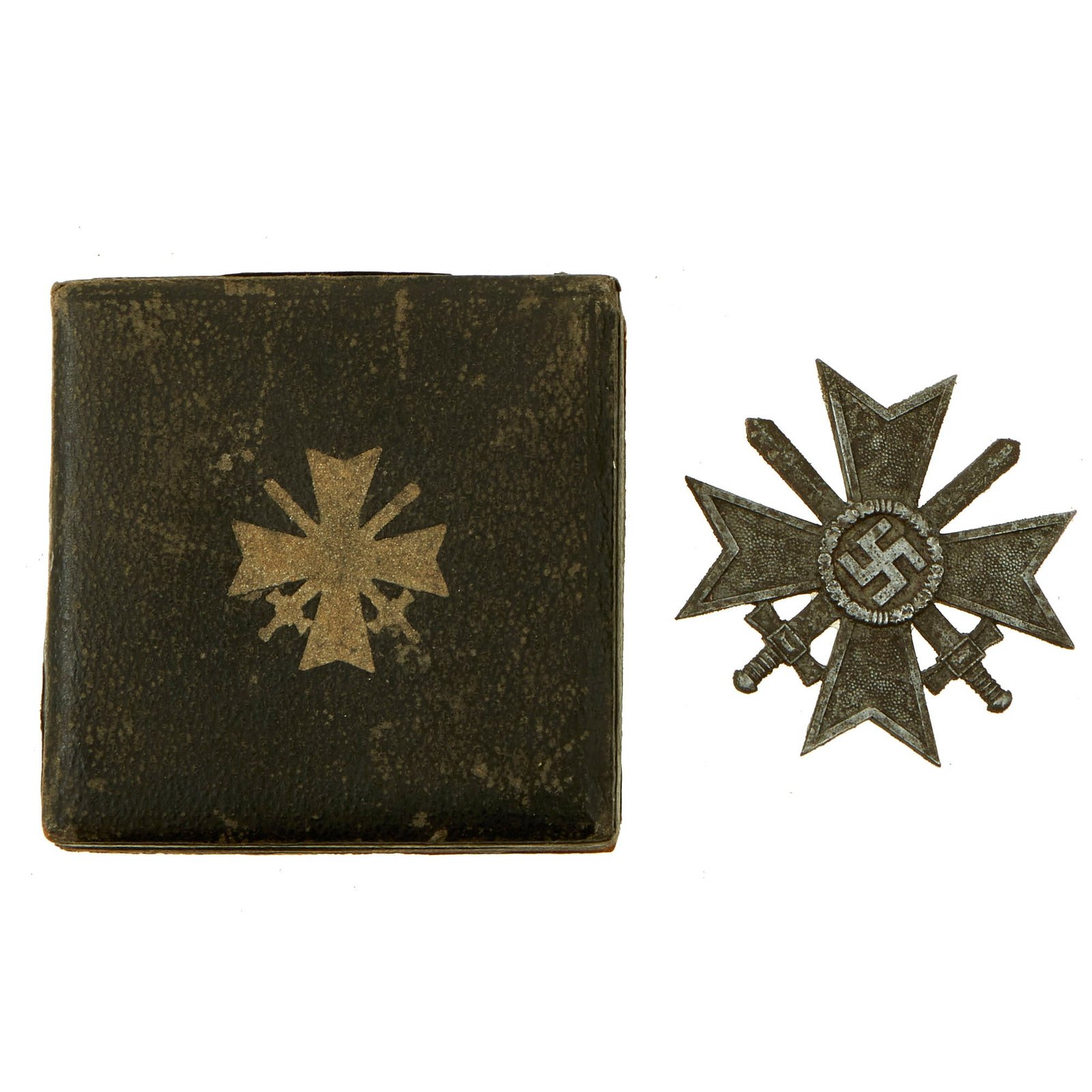 Buy Original German WWII Cased War Merit Cross KvK 1st Class with Swords by Steinhauer & Lück - Kriegsverdienstkreuz | Original Firearms Antique For Sale
