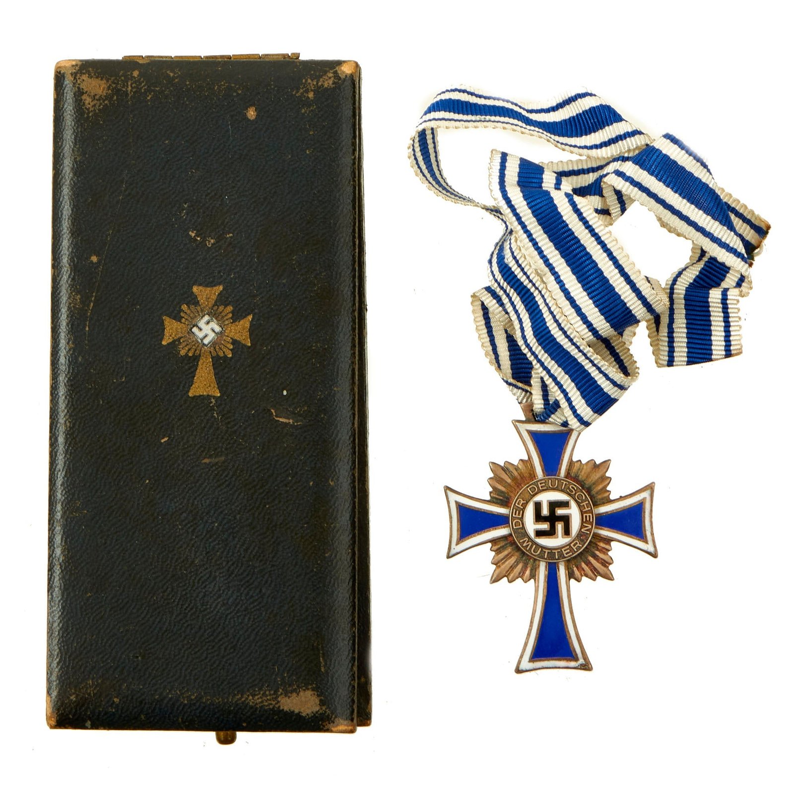 Buy Original German WWII Cased Silver Mother’s Cross by Glaser & Sohn of Dresden | Original Firearms Antique For Sale