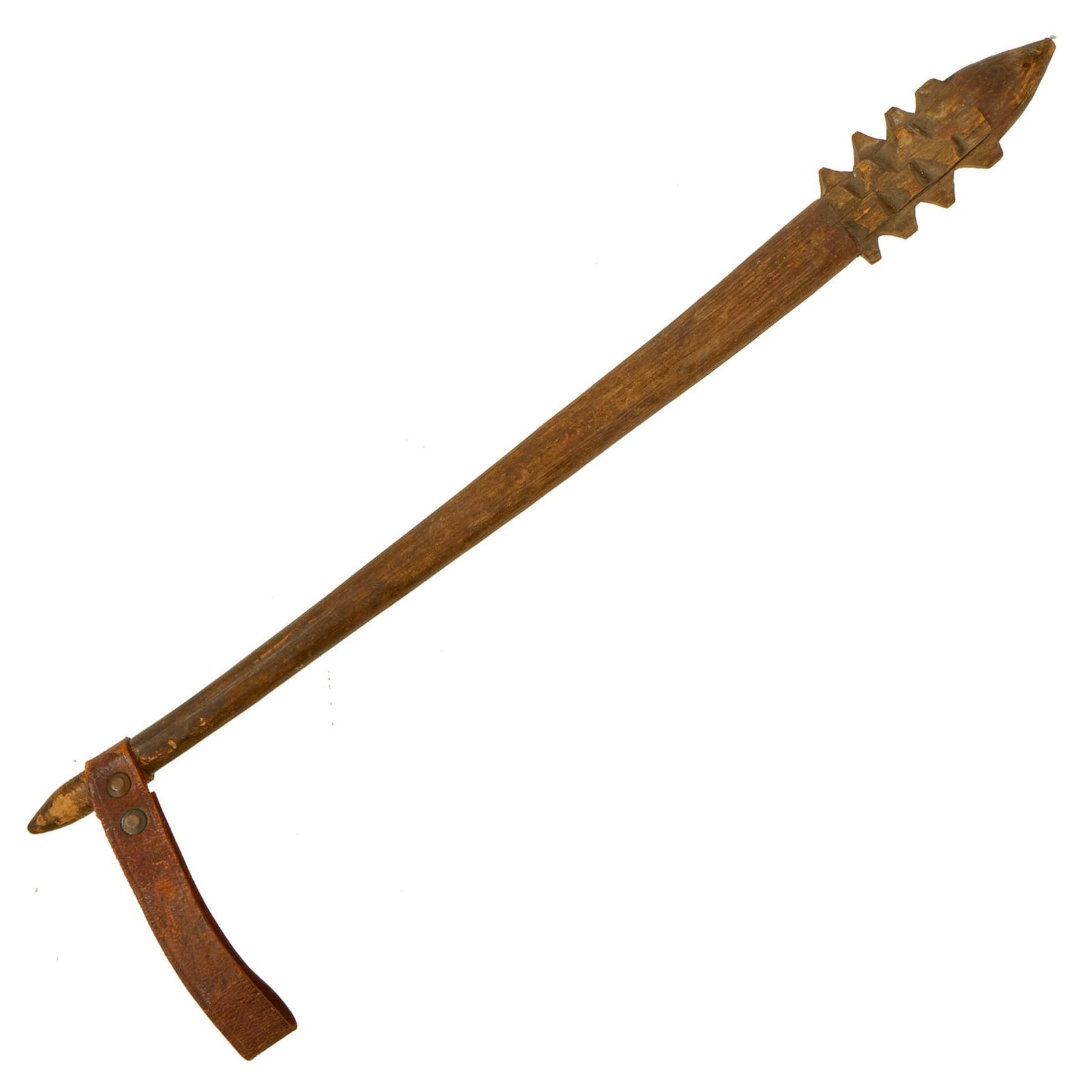 Buy Original Australian WWI Carved Wood Trench Raiding Club - From Personal Collection David F. Machnicki Author of At Arm's Length Series | Original Firearms Antique For Sale