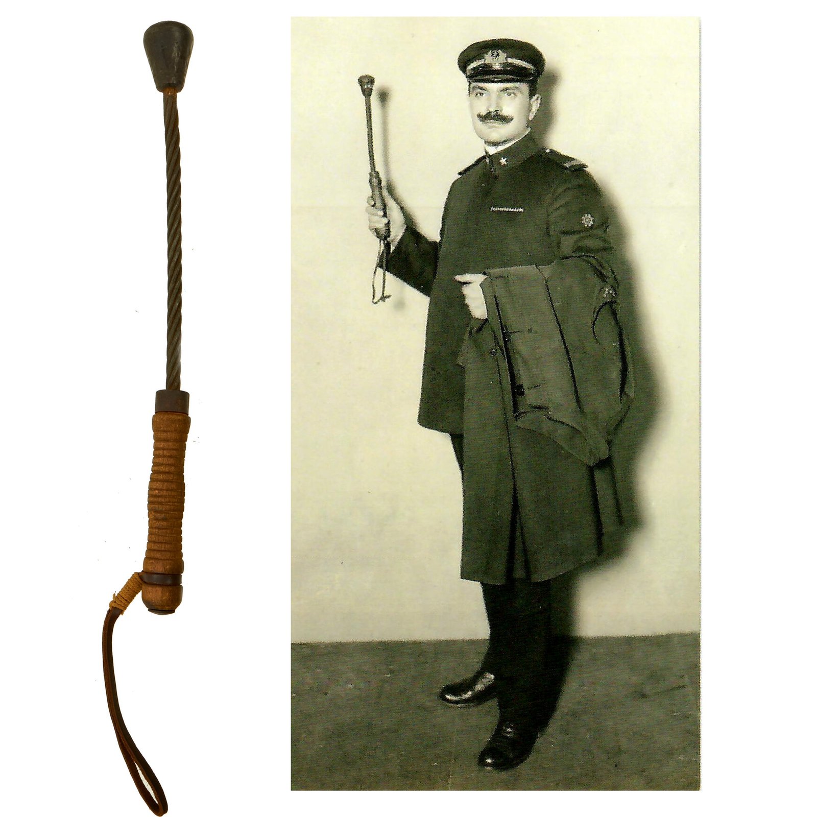 Buy Original Austro-Hungarian WWI Flexible Steel Wire Trench Raiding Club -  Personal Collection David Machnicki Author of At Arm's Length Series | Original Firearms Antique For Sale