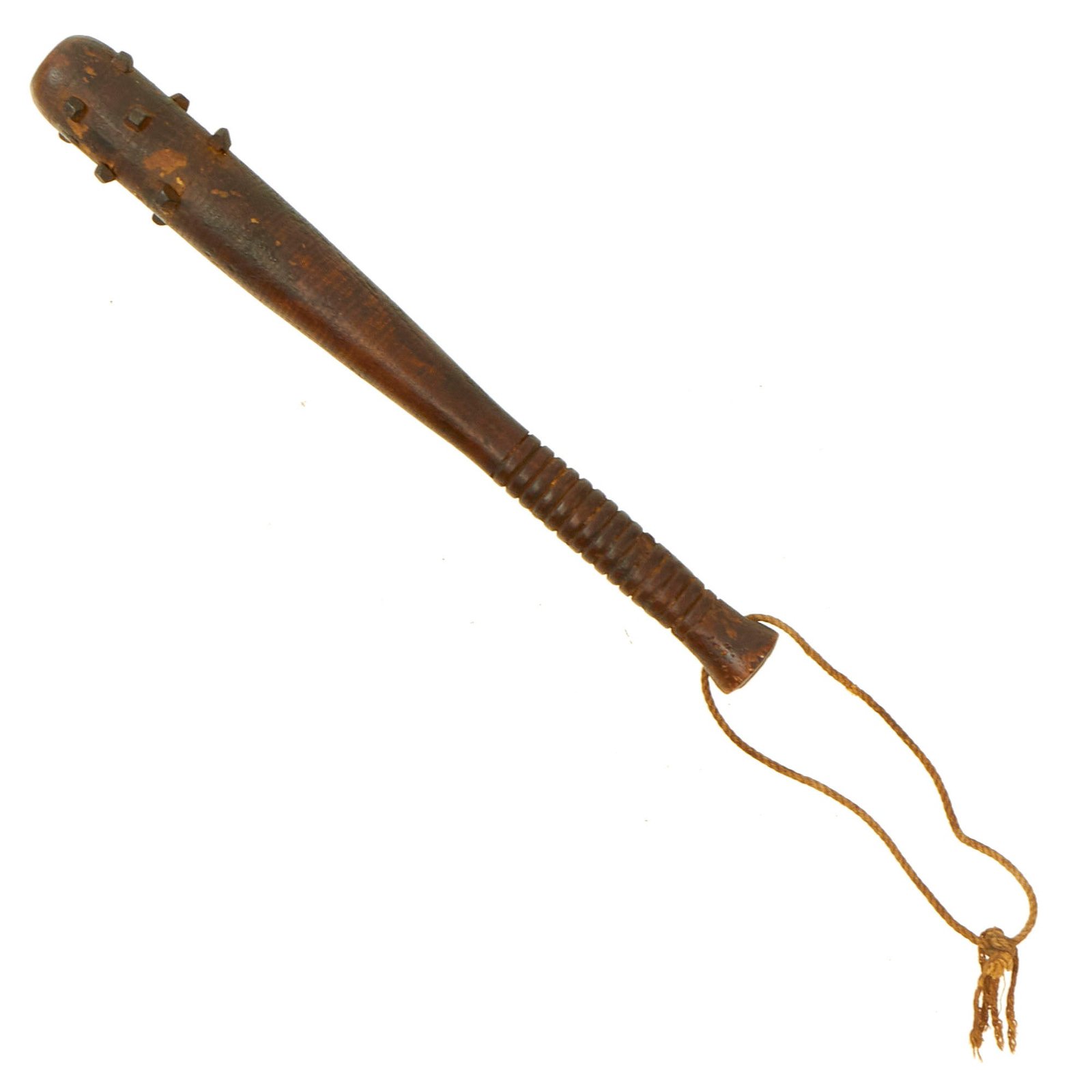 Buy Original British WWI Lead Core Trench Raiding Club With Hobnail Studded End - From Personal Collection David F. Machnicki Author of At Arm's Length Series | Original Firearms Antique For Sale