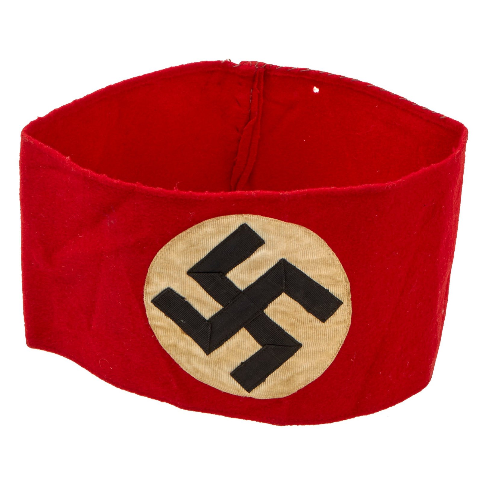 Buy Original German Early WWII SA Multi-piece Wool Felt & Rayon Overcoat Armband | Original Firearms Antique For Sale