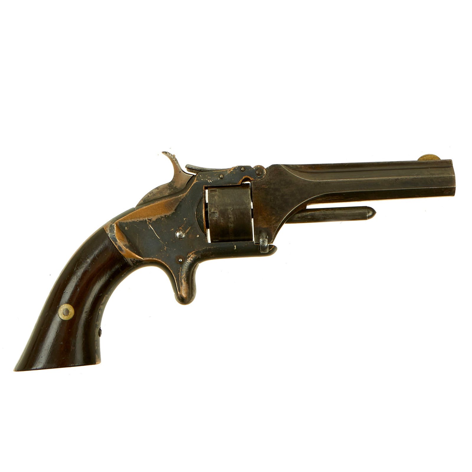 Buy Original Excellent U.S. Antique Smith & Wesson Model 1 2nd Issue Revolver in .22 Short - Matching Serial 86749 | Original Firearms Antique For Sale
