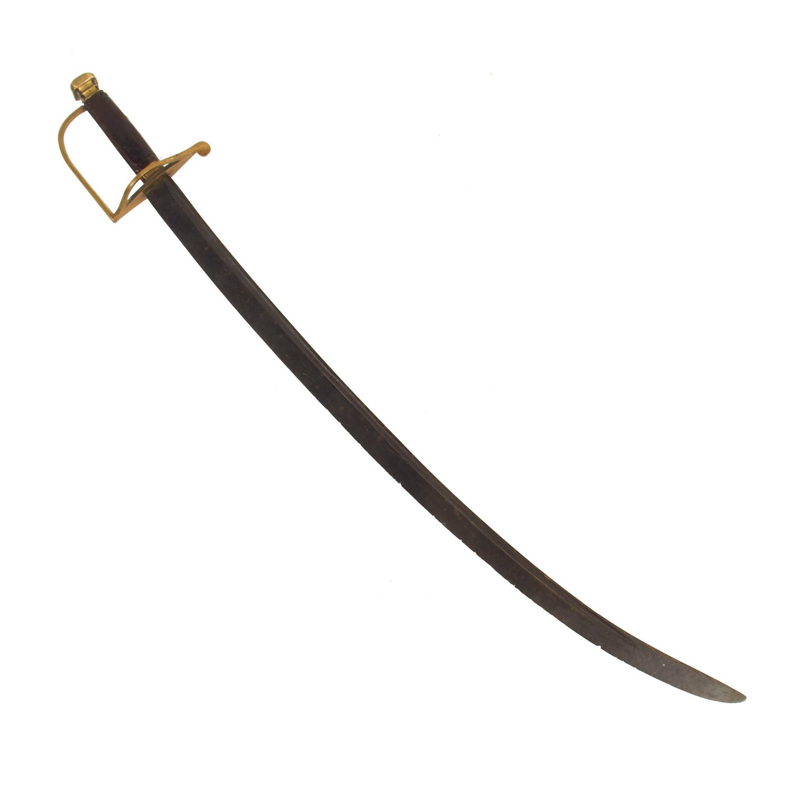 Buy Original U.S. Revolutionary War American Officer’s “Cutting” Hanger Sword With Dark Redwood Grip | Original Firearms Antique For Sale