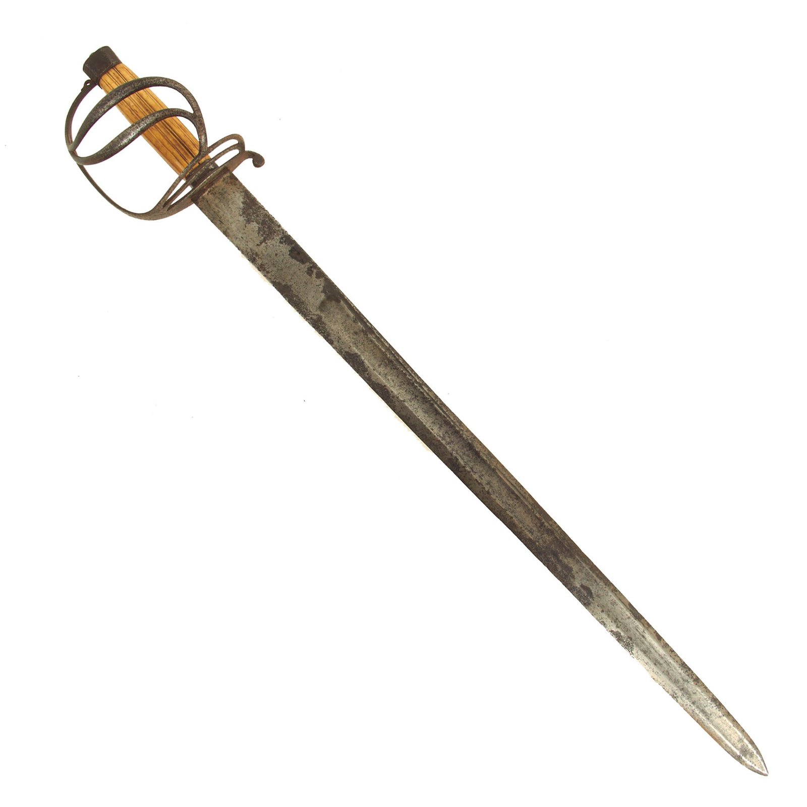 Buy Original U.S. Revolutionary War American Short Sword With British Samuel Harvey Blade and Royal Crown Cypher “Sanitized” | Original Firearms Antique For Sale