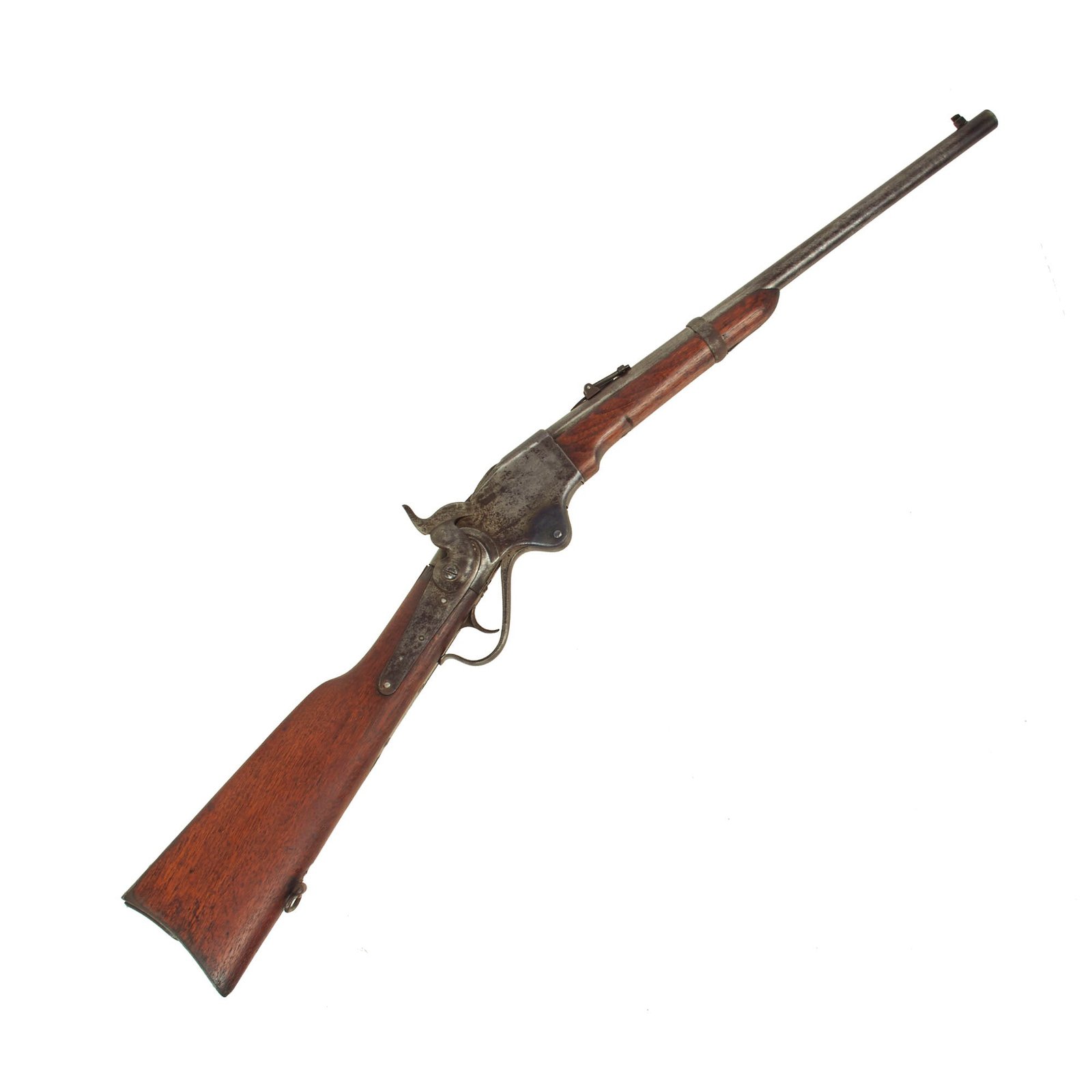 Buy Original U.S. Spencer Model 1865 Saddle Ring Repeating Carbine with Very Low Serial Number 492 | Original Firearms Antique For Sale