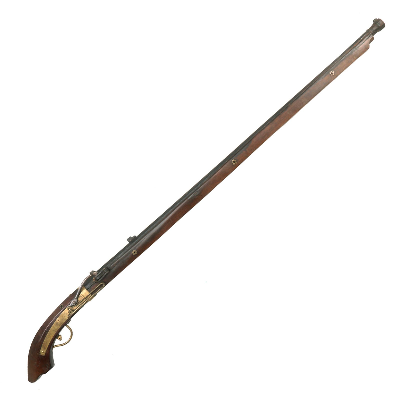 Buy Original Japanese Edo Period Matchlock Tanegashima Musket with Cherry Blossom Decorations | Original Firearms Antique For Sale