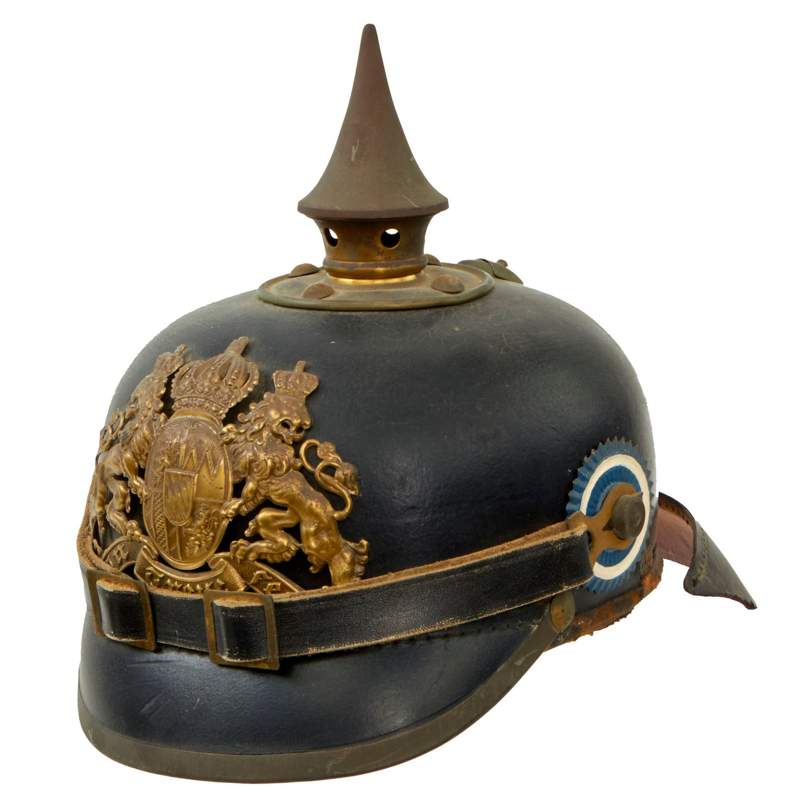 Buy Original Imperial German WWI Bavarian EM/NCO Infantry M1895 Pickelhaube Spiked Helmet | Original Firearms Antique For Sale