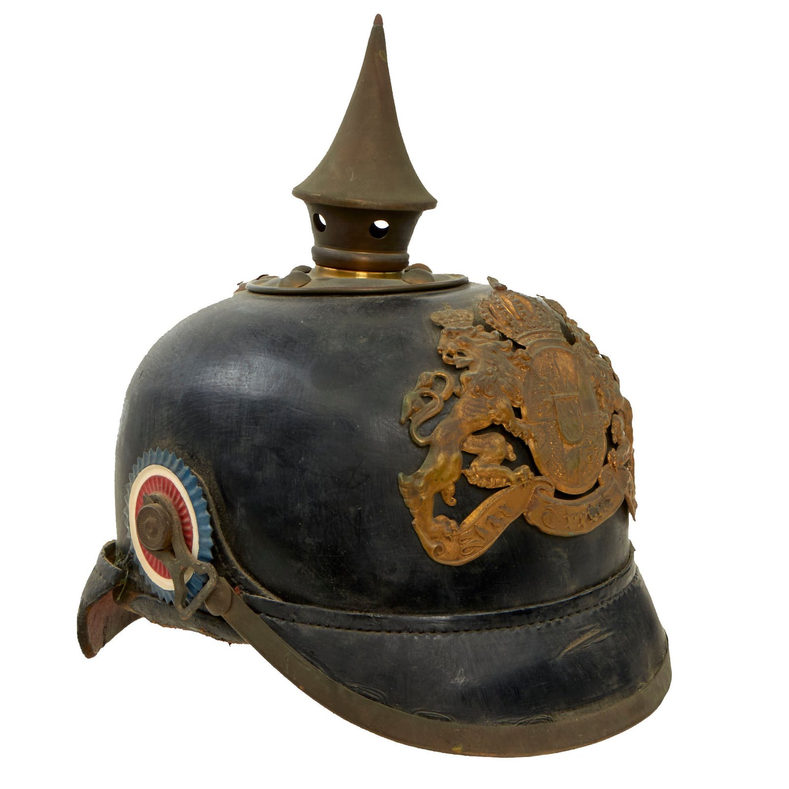 Buy Original Imperial German WWI Bavarian EM/NCO Infantry M1895 Pickelhaube Spiked Helmet | Original Firearms Antique For Sale