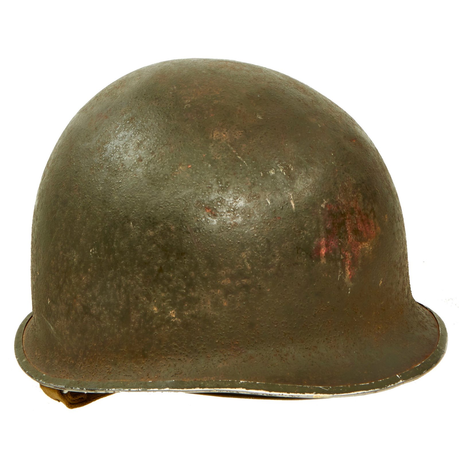 Buy Original U.S. WWII PTO Medic Marked 1943 M1 McCord Front Seam Fixed Bale Helmet With CAPAC Liner | Original Firearms Antique For Sale