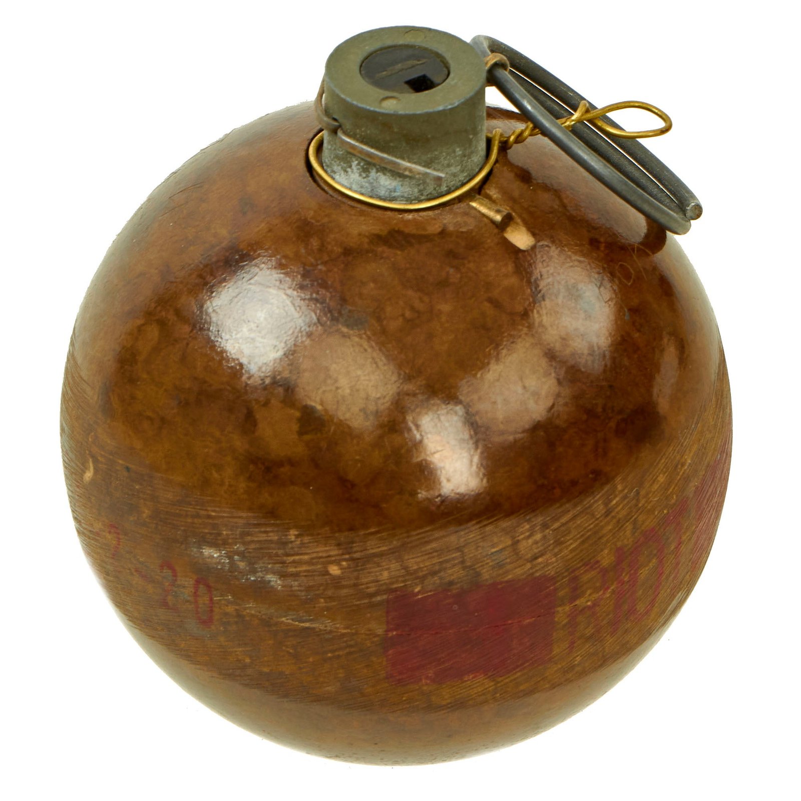 Buy Original U.S. Vietnam War Era Inert M25A2 CS Gas Riot Control Grenade | Original Firearms Antique For Sale