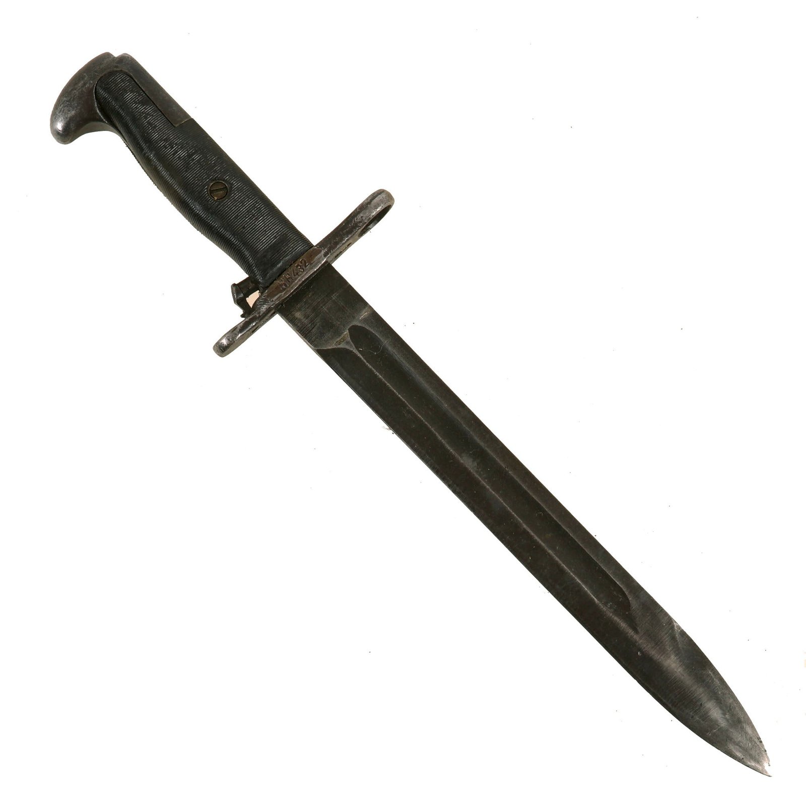 Buy Original U.S. WWII Era M1 10” Bayonet - Serial Numbered on Crossguard - No Ricasso Markings or Scabbards | Original Firearms Antique For Sale