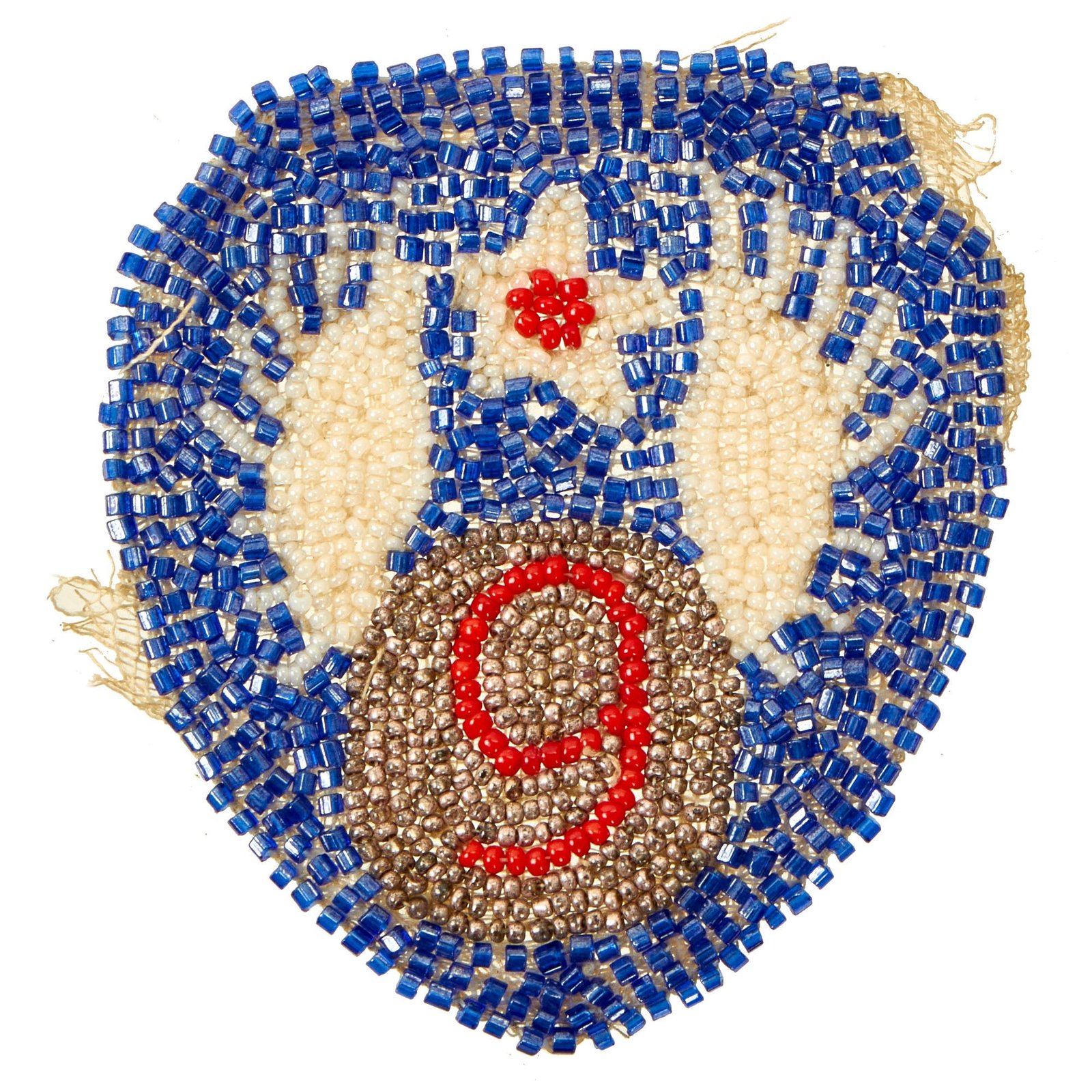 Buy Original U.S. WWII French Made Glass Bead 9th Air Force Shoulder Sleeve Insignia | Original Firearms Antique For Sale