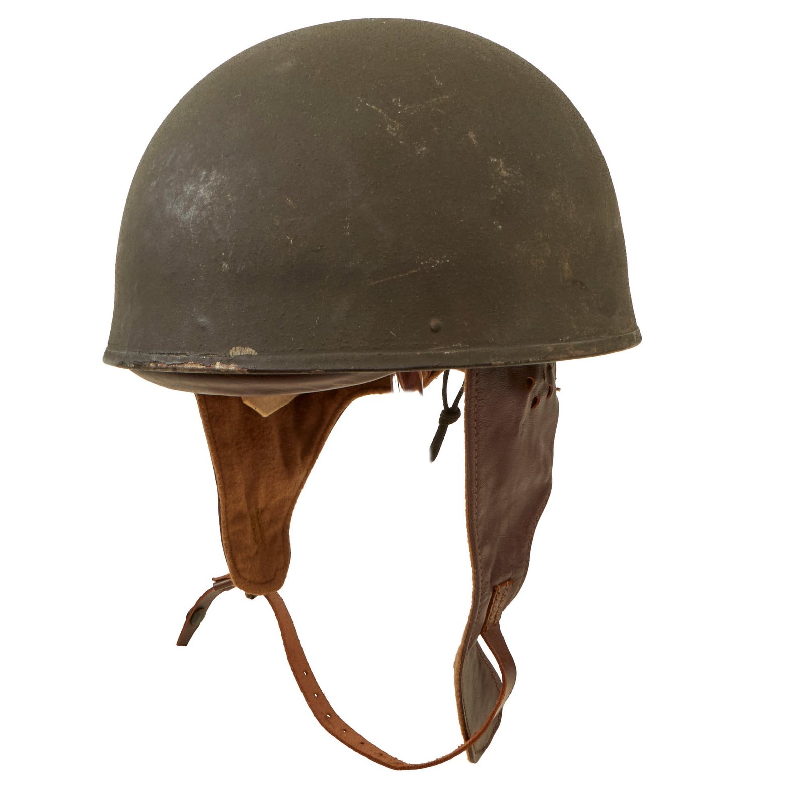 Buy Original WWII British 1945 Dated MkI Dispatch Rider Helmet by Briggs Motor Bodies Ltd. - Size 7 | Original Firearms Antique For Sale