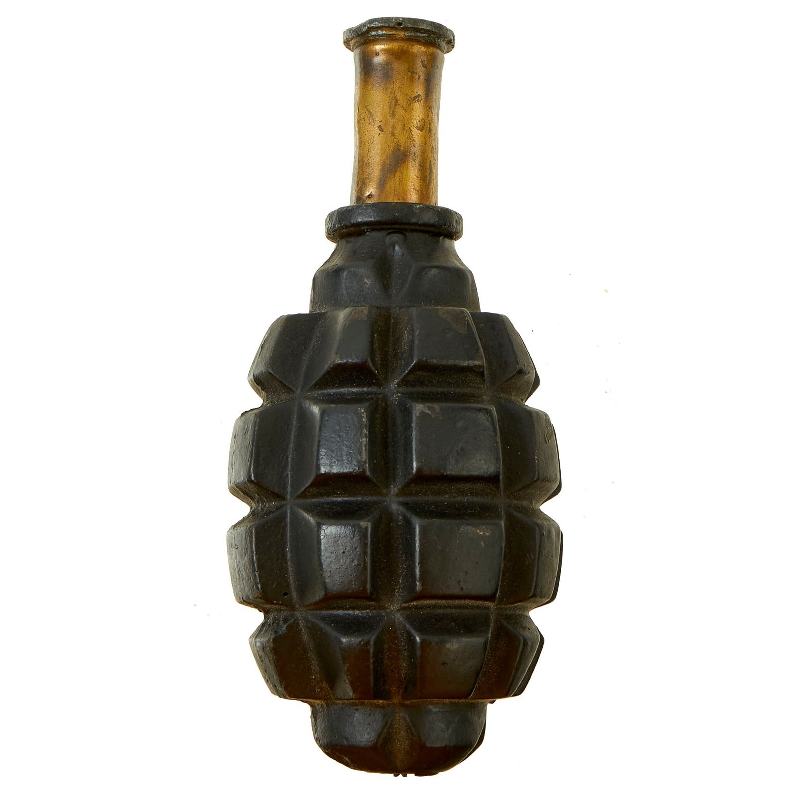 Buy Original French WWI Excellent Condition F1 Hand Grenade with Original Fuse and Cap - Inert | Original Firearms Antique For Sale