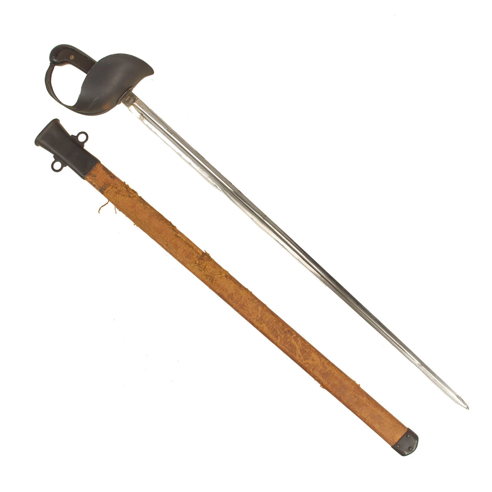 Buy Original U.S. WWI First Year Production Model 1913 Cavalry Saber Patton Sword by Springfield Armory - Dated 1913 | Original Firearms Antique For Sale