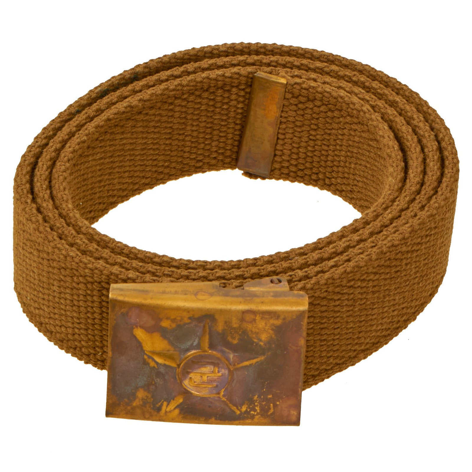 Buy Original U.S. Korean War 1952 Dated Korean People's Army Ground Force Uniform Web Belt With Buckle | Original Firearms Antique For Sale