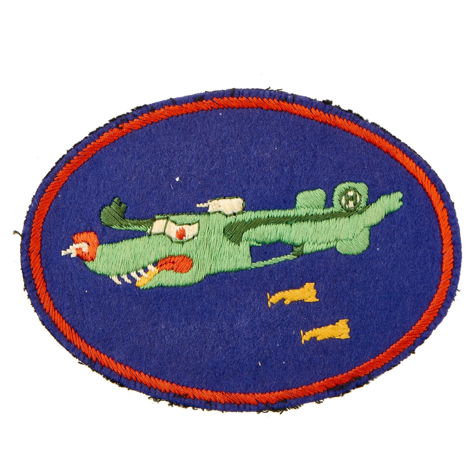 Buy Original U.S. WWII British Made Embroidered 705th Bombardment Squadron, 446th Bombardment Group Flight Jacket Patch | Original Firearms Antique For Sale