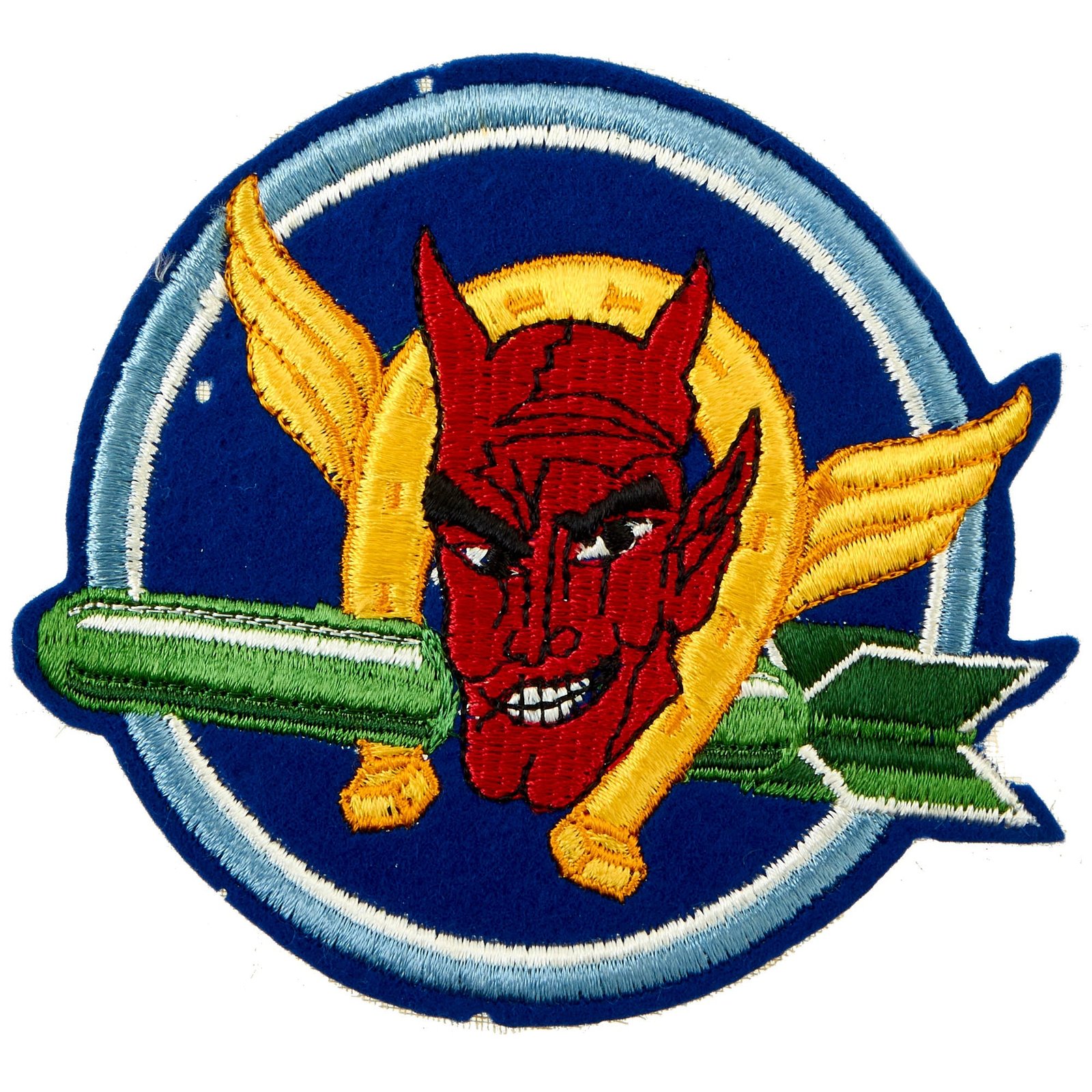 Buy Original U.S. WWII British Made Embroidered 614th Bombardment Squadron, 401st Bombardment Group Flight Jacket Patch | Original Firearms Antique For Sale