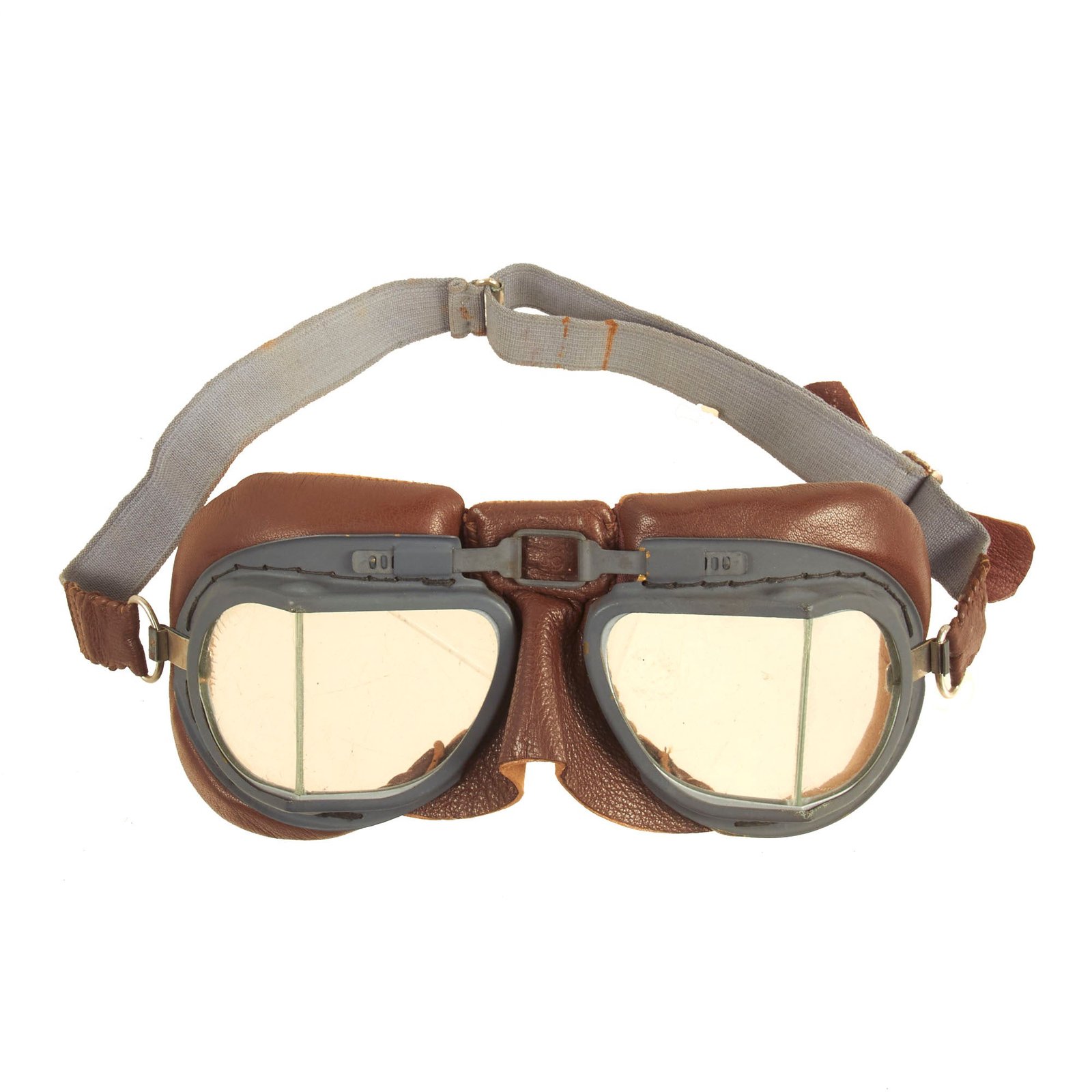 Buy Original British WWII RAF Early Mk VIII Flying Goggles In Unissued Condition | Original Firearms Antique For Sale